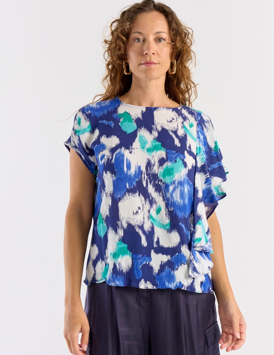 Blusa La Mode manga corta para mujer 7