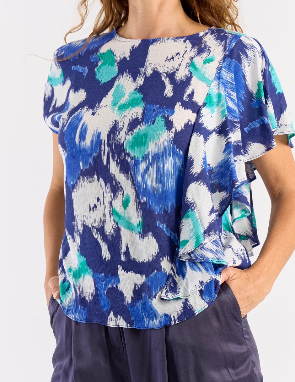 Blusa La Mode manga corta para mujer 9