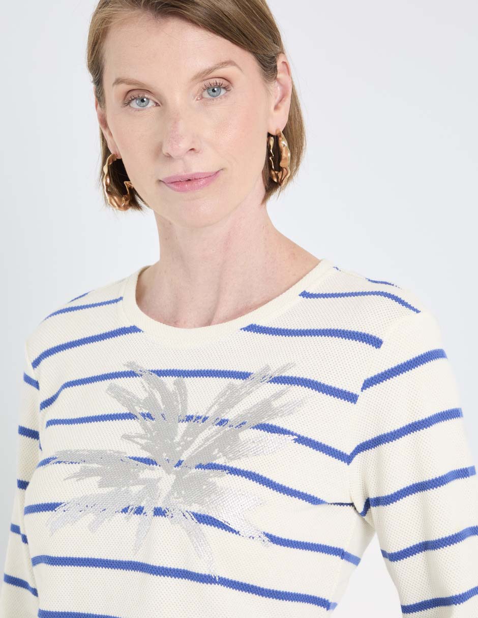 Blusa manga al codo para mujer 8