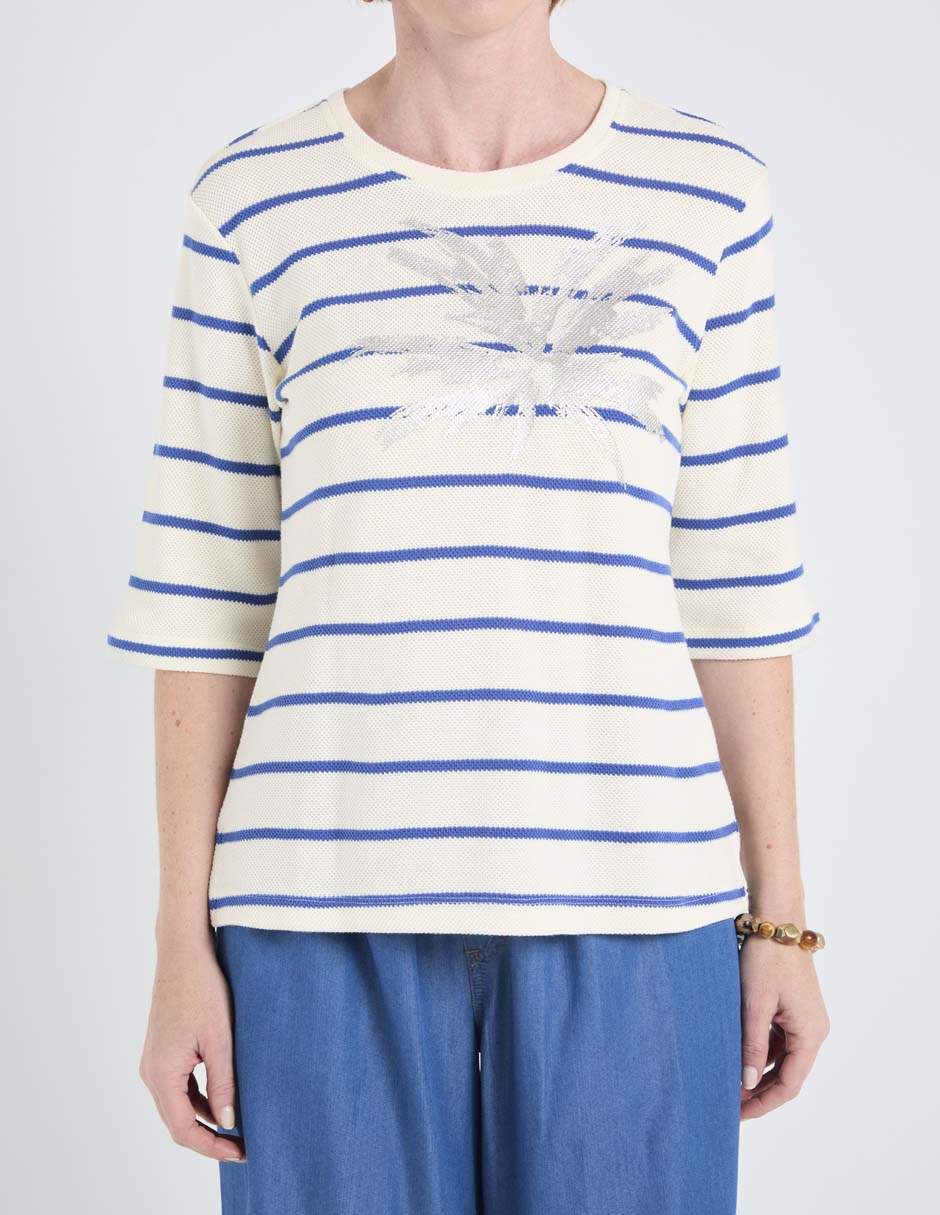 Blusa manga al codo para mujer 9