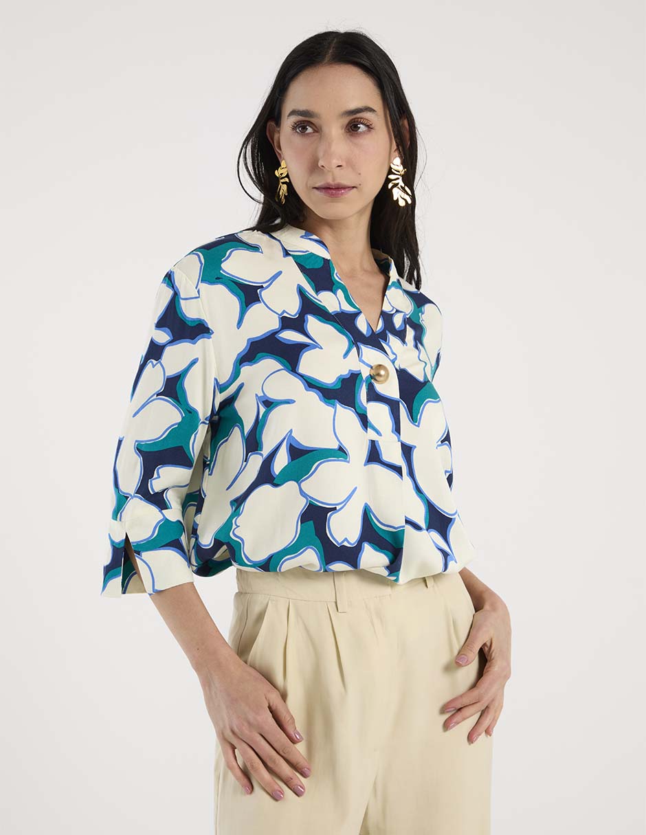Blusa manga 3/4 para mujer 1