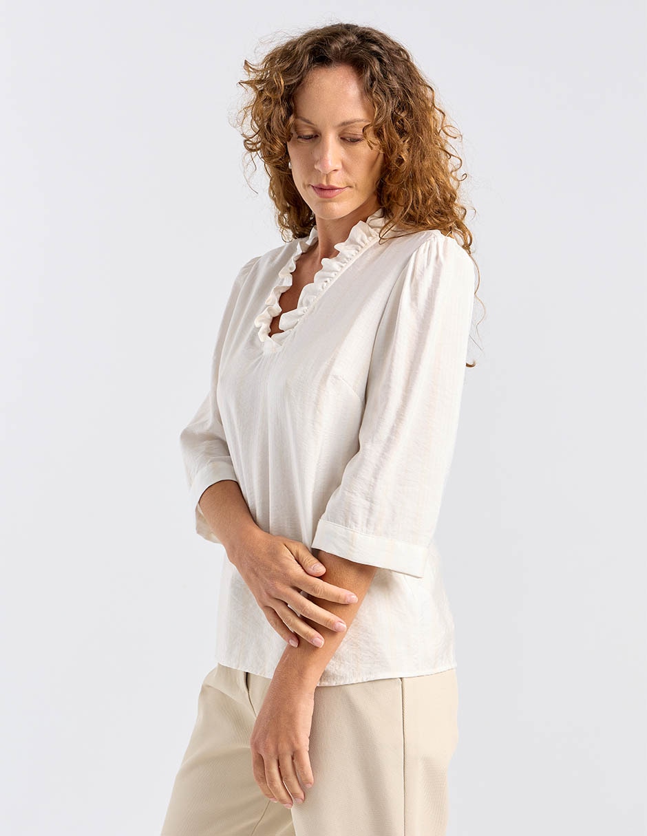 Blusa manga larga para mujer 7
