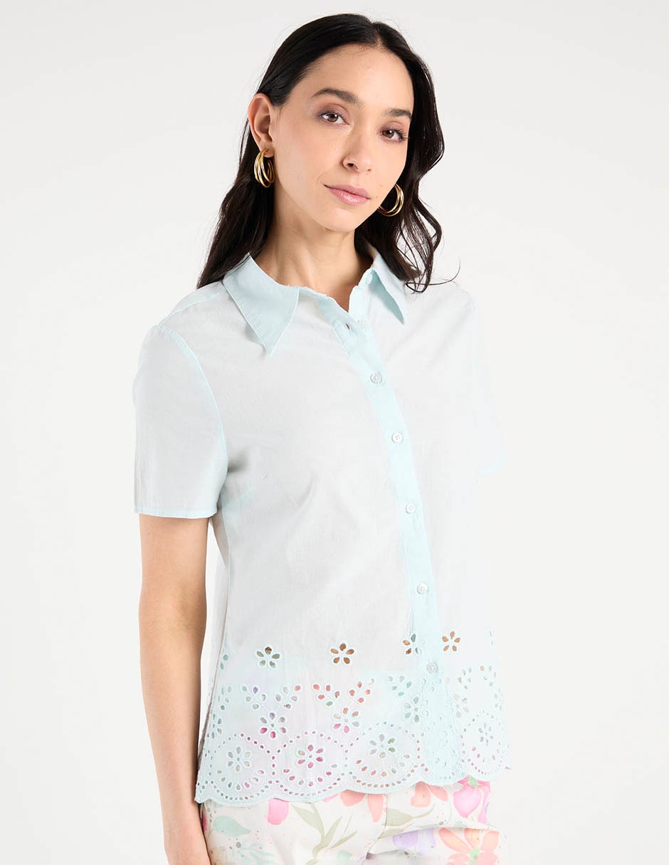 Blusa manga corta para mujer 1