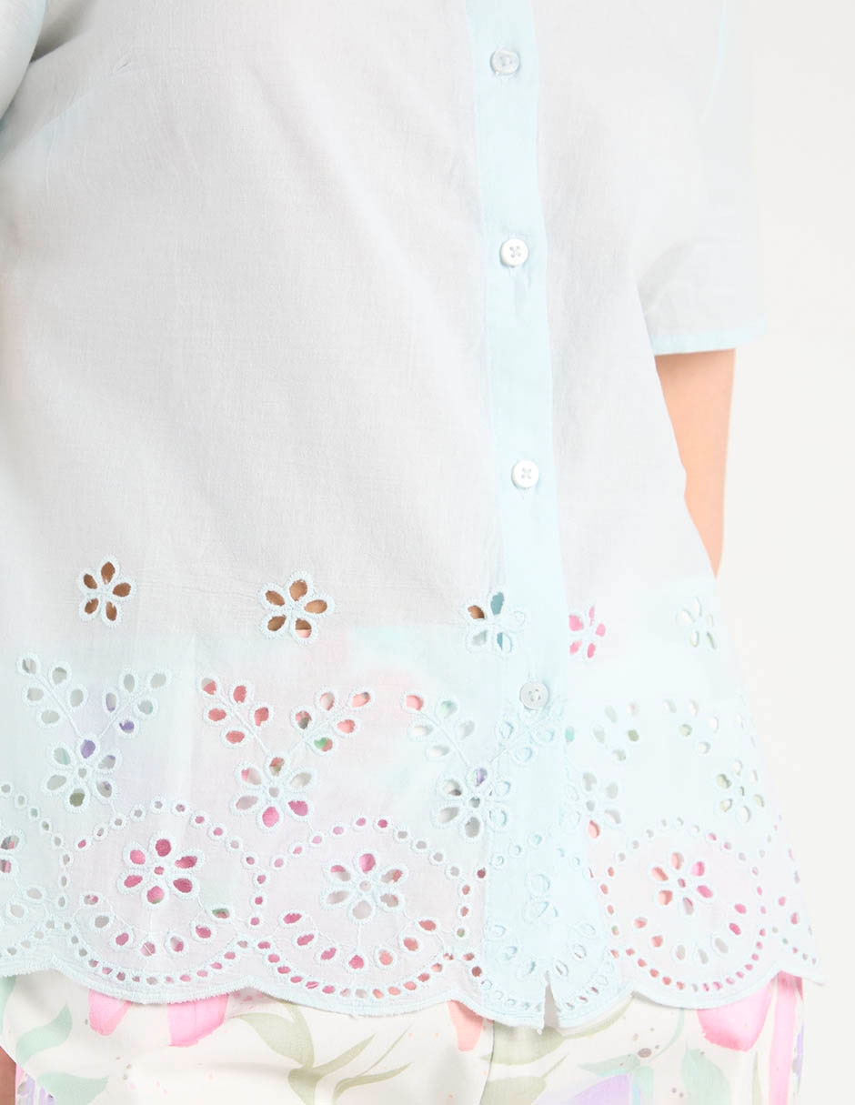 Blusa manga corta para mujer 10