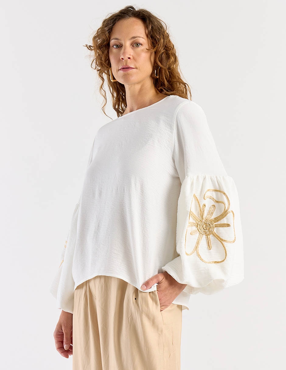 Blusa La Mode manga larga para mujer 7