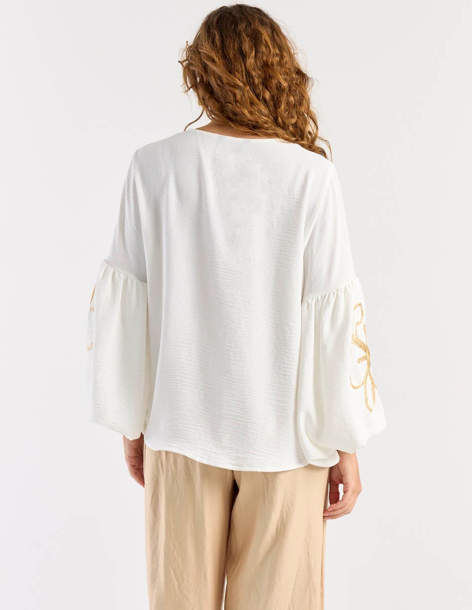 Blusa La Mode manga larga para mujer 11