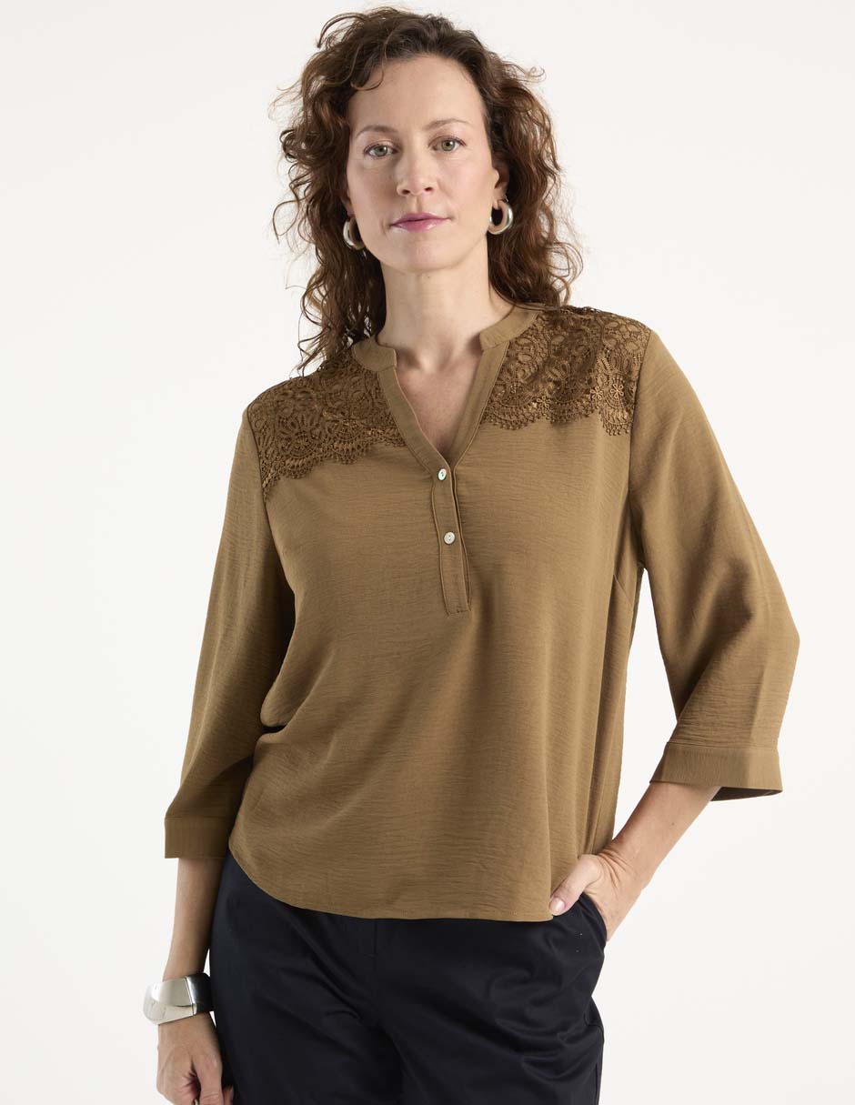 Blusa manga 3/4 para mujer 1