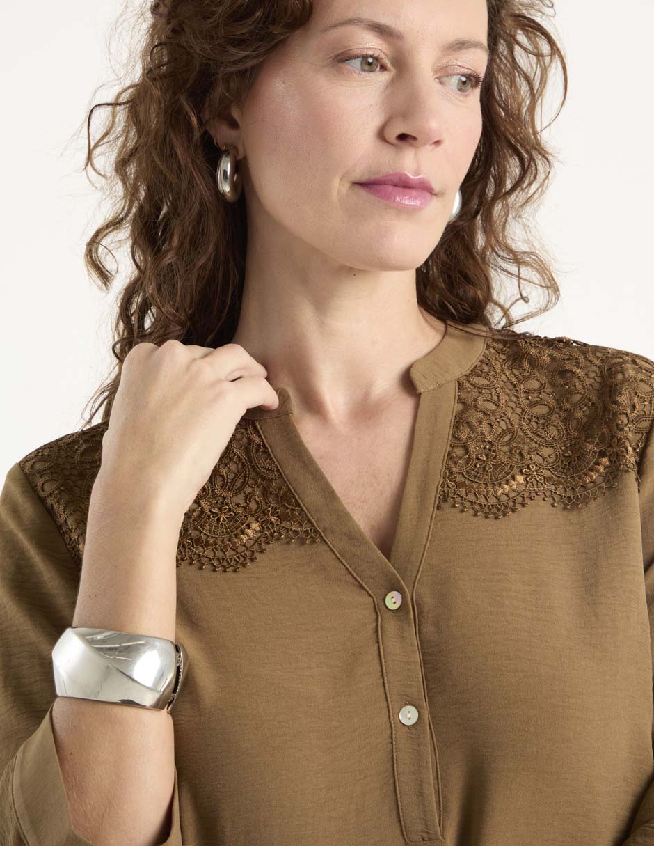 Blusa manga 3/4 para mujer 7