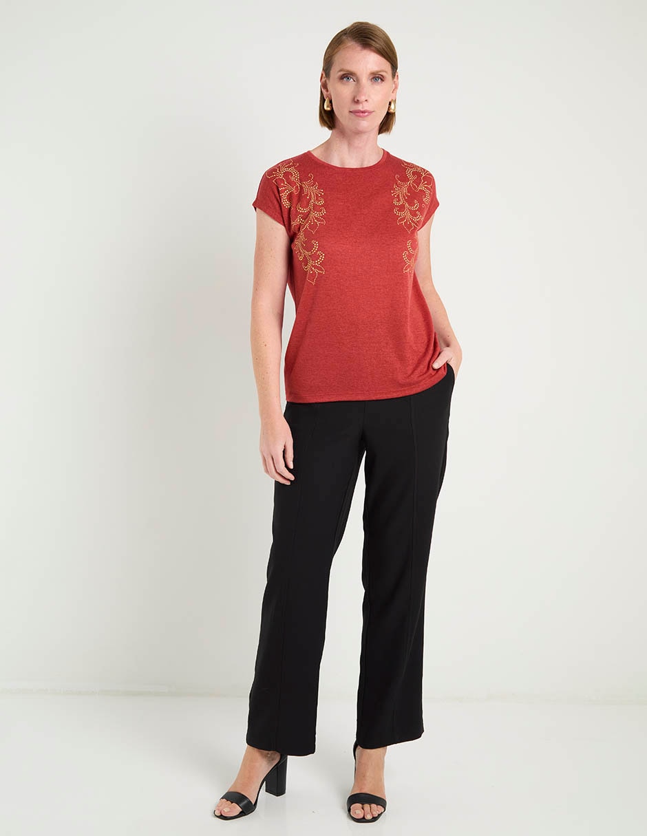 Blusa manga corta para mujer 8