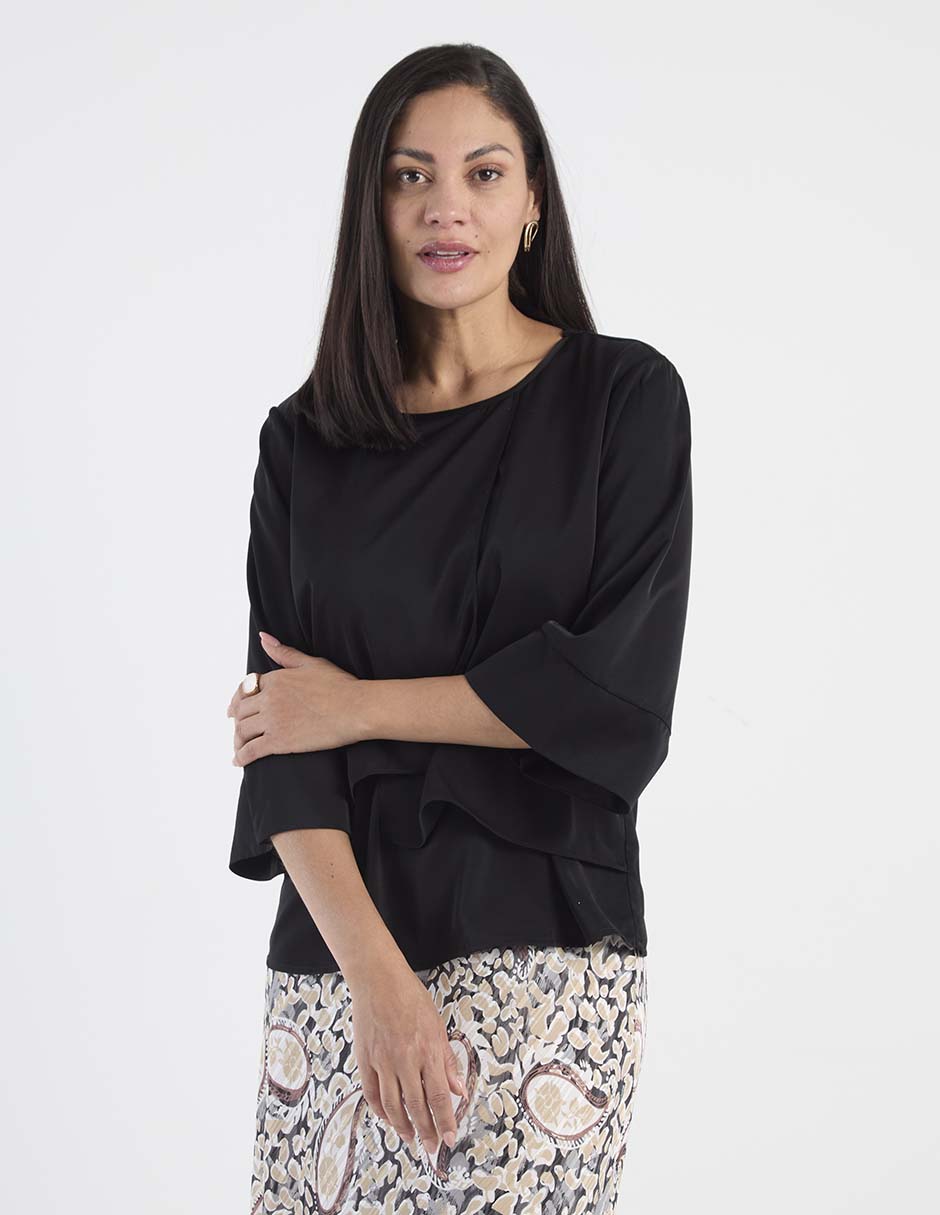 Blusa manga 3/4 para mujer Blusa manga 3/4 para mujer