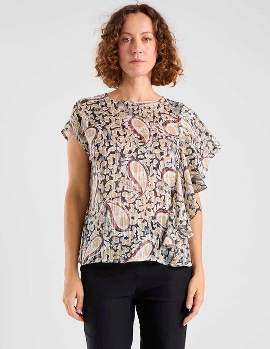Blusa La Mode manga corta para mujer