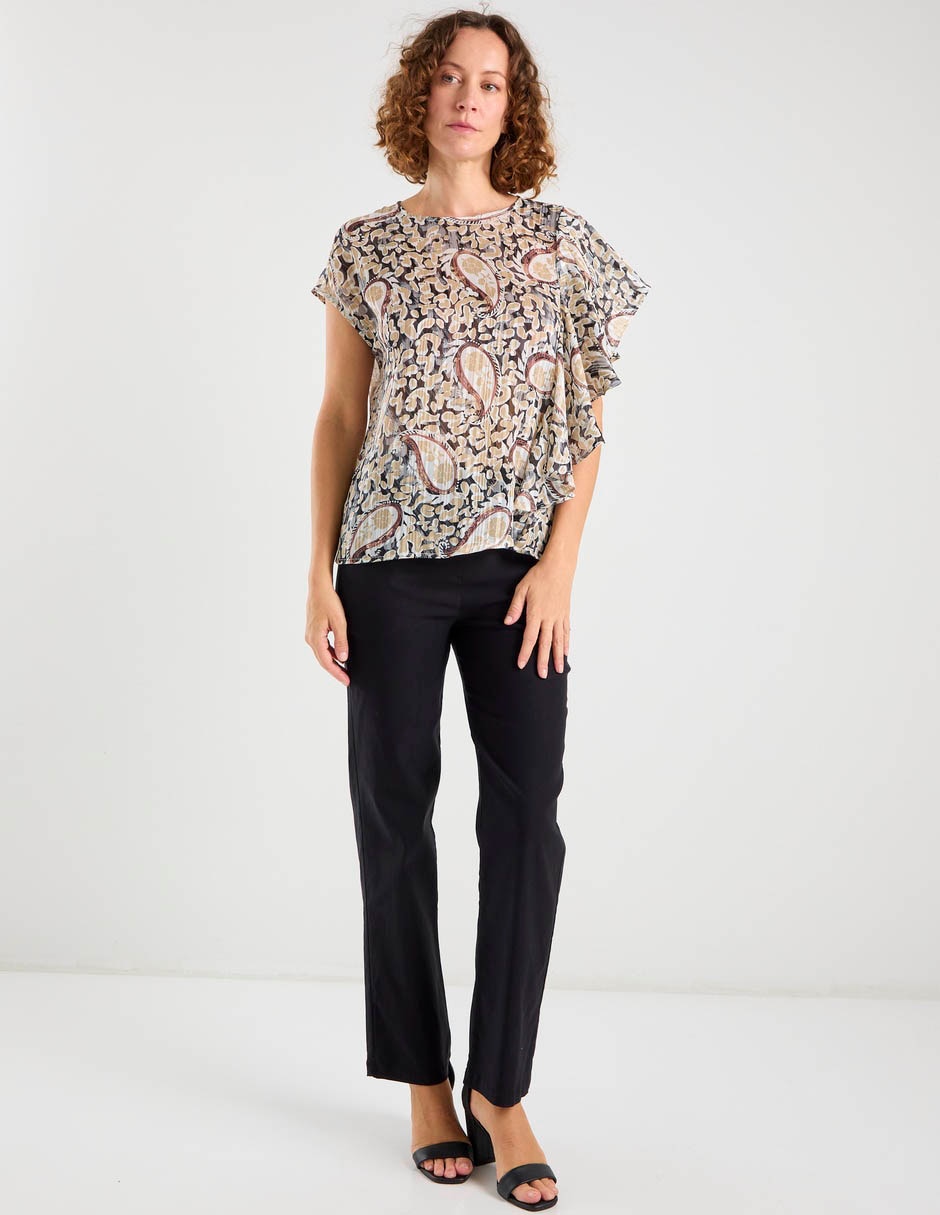 Blusa La Mode manga corta para mujer