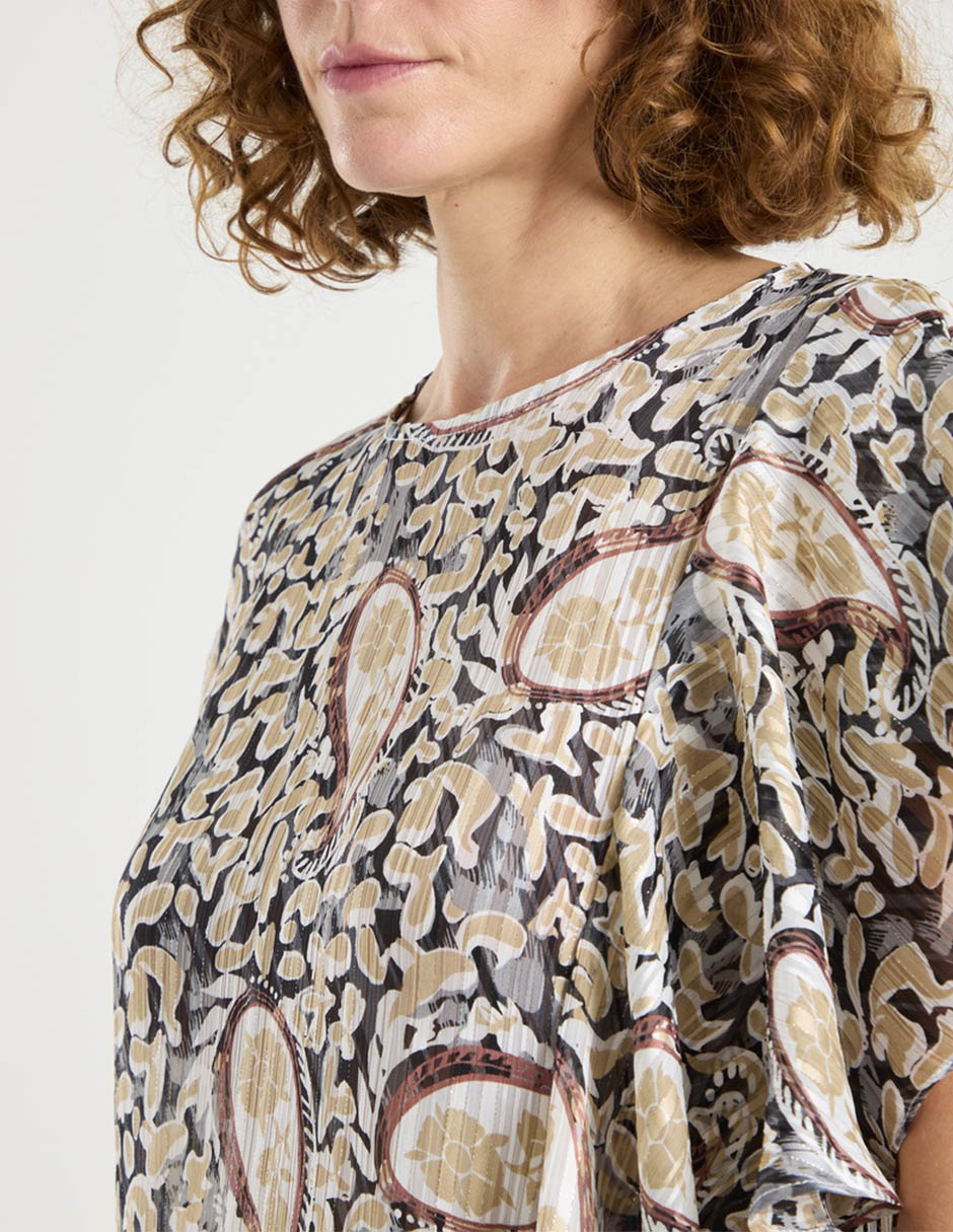 Blusa La Mode manga corta para mujer