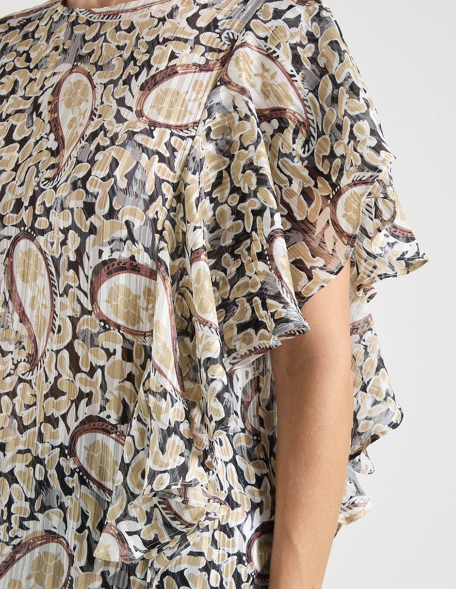 Blusa La Mode manga corta para mujer
