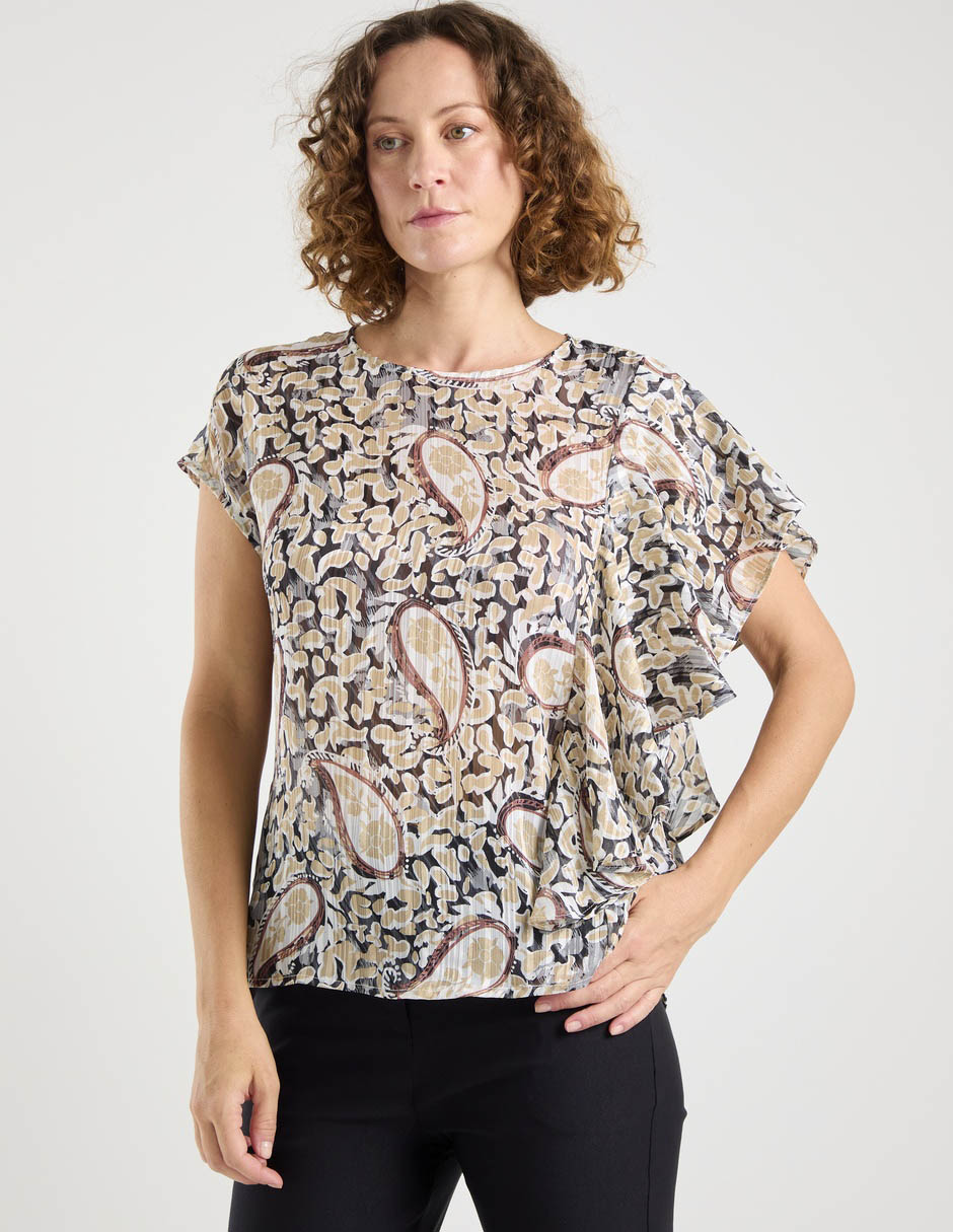Blusa La Mode manga corta para mujer
