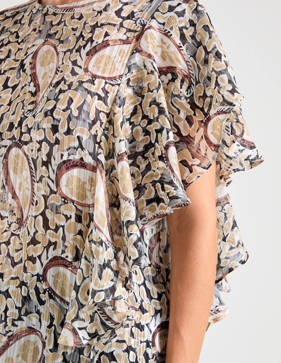 Blusa manga corta para mujer 5
