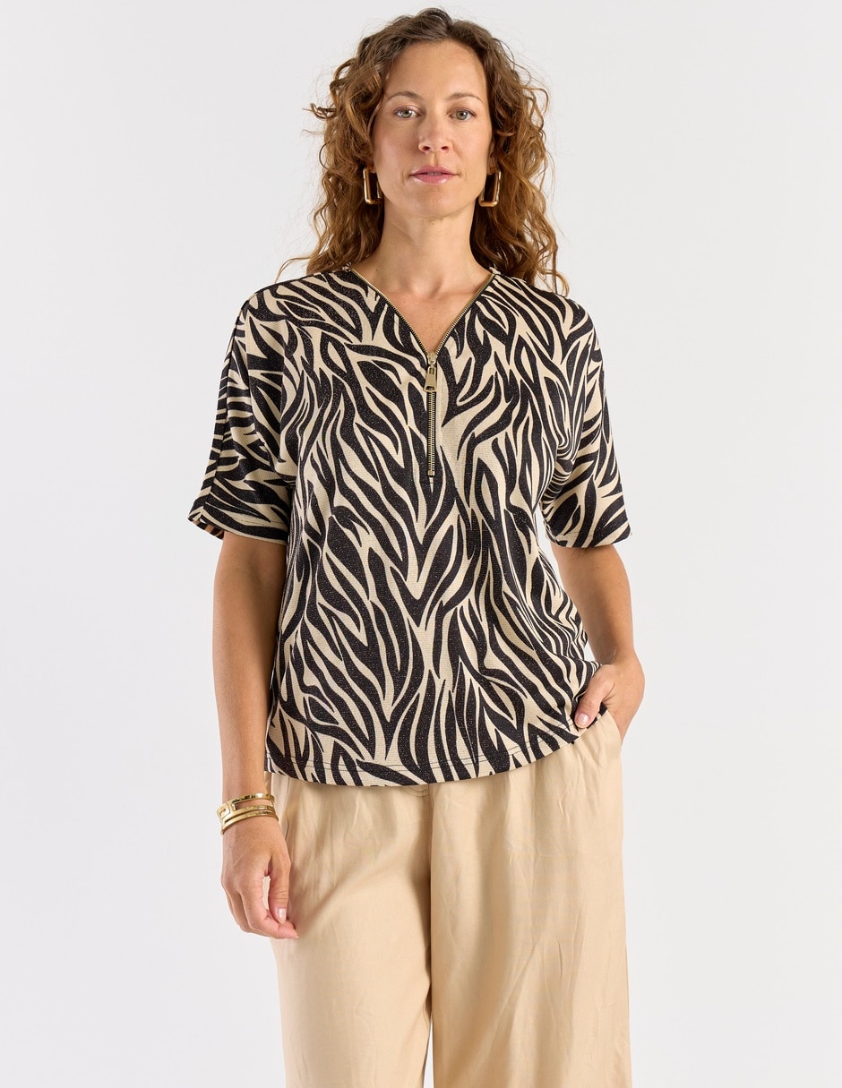 Blusa La Mode manga corta para mujer 1