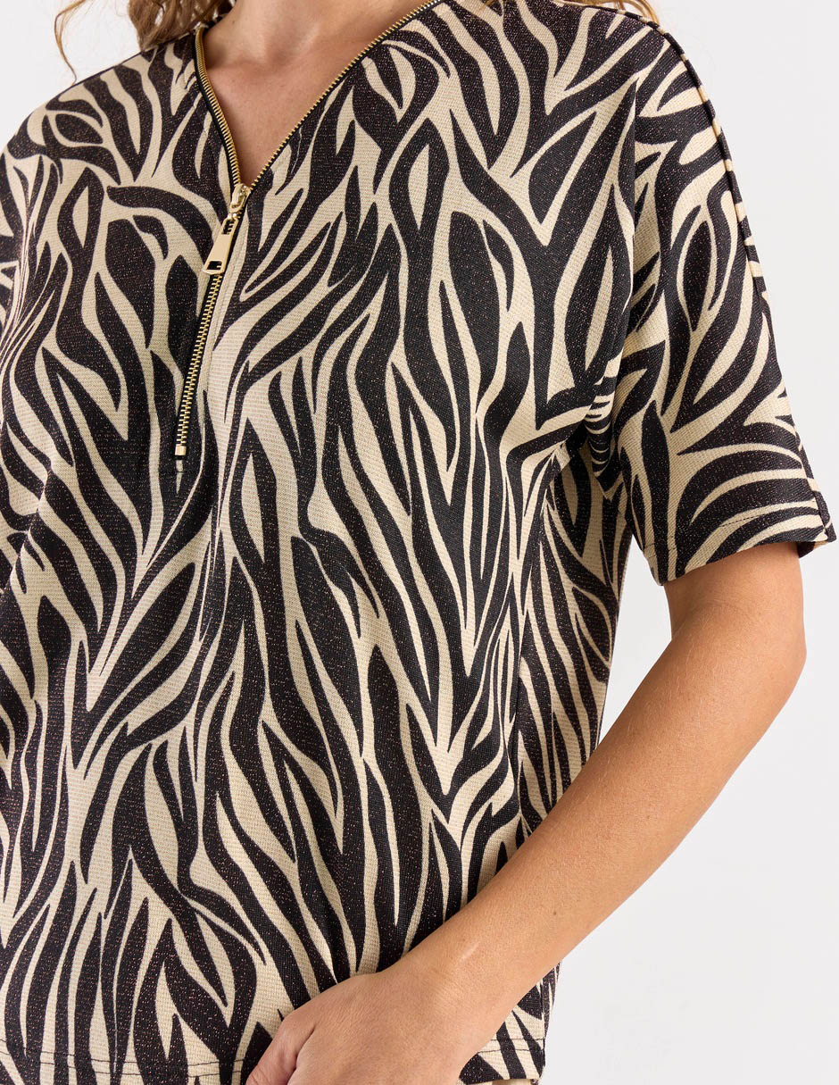 Blusa La Mode manga corta para mujer 10