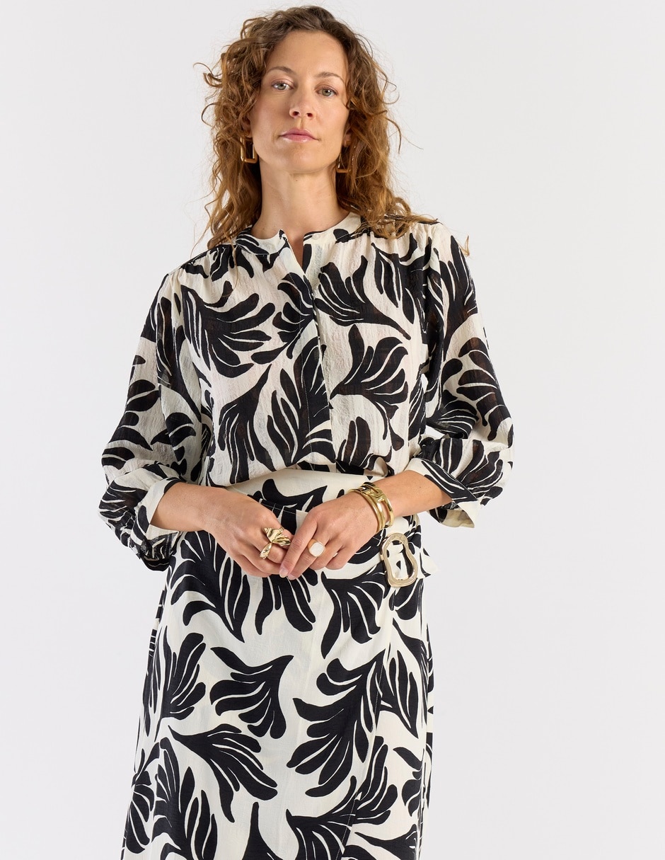 Blusa La Mode manga 3/4 para mujer 7