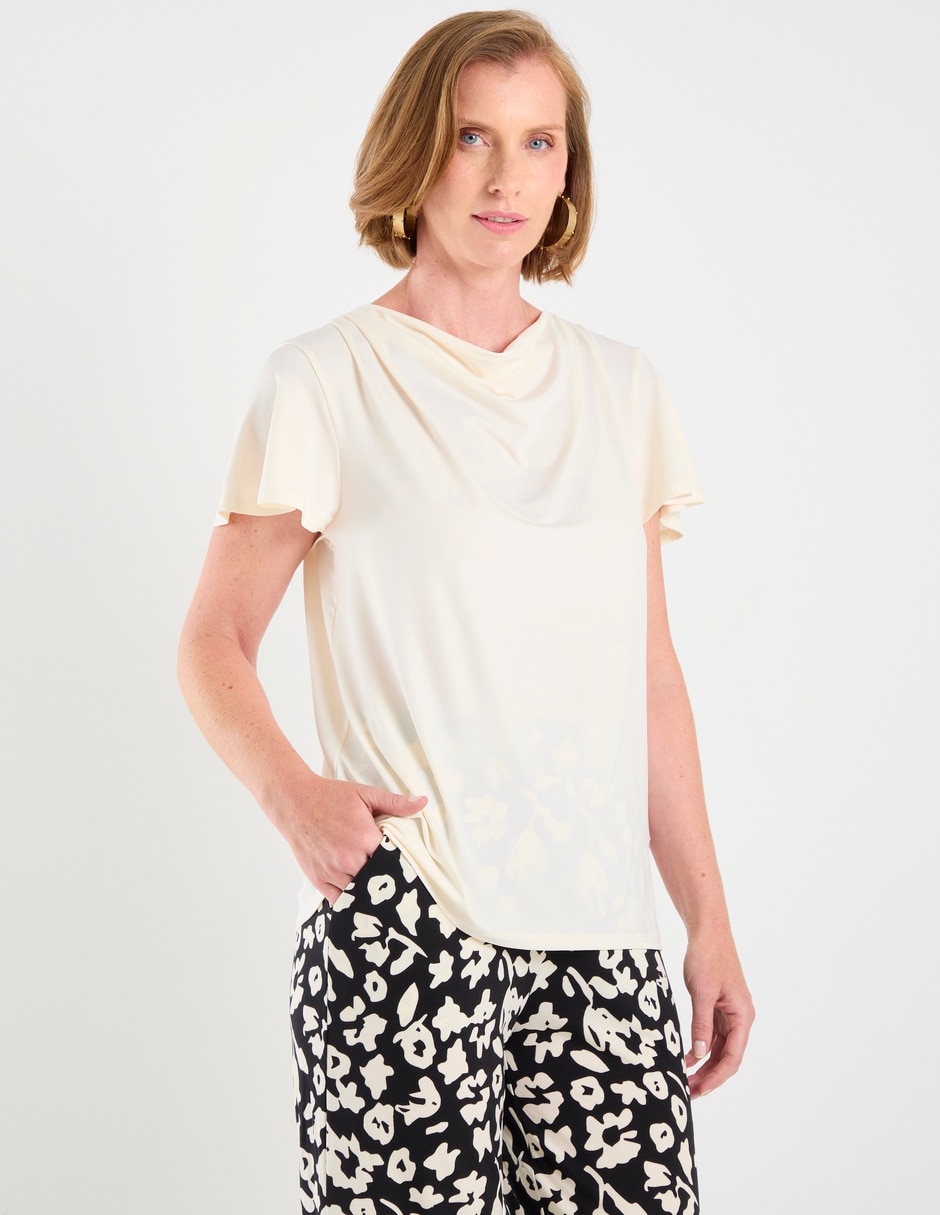 Blusa La Mode manga corta para mujer