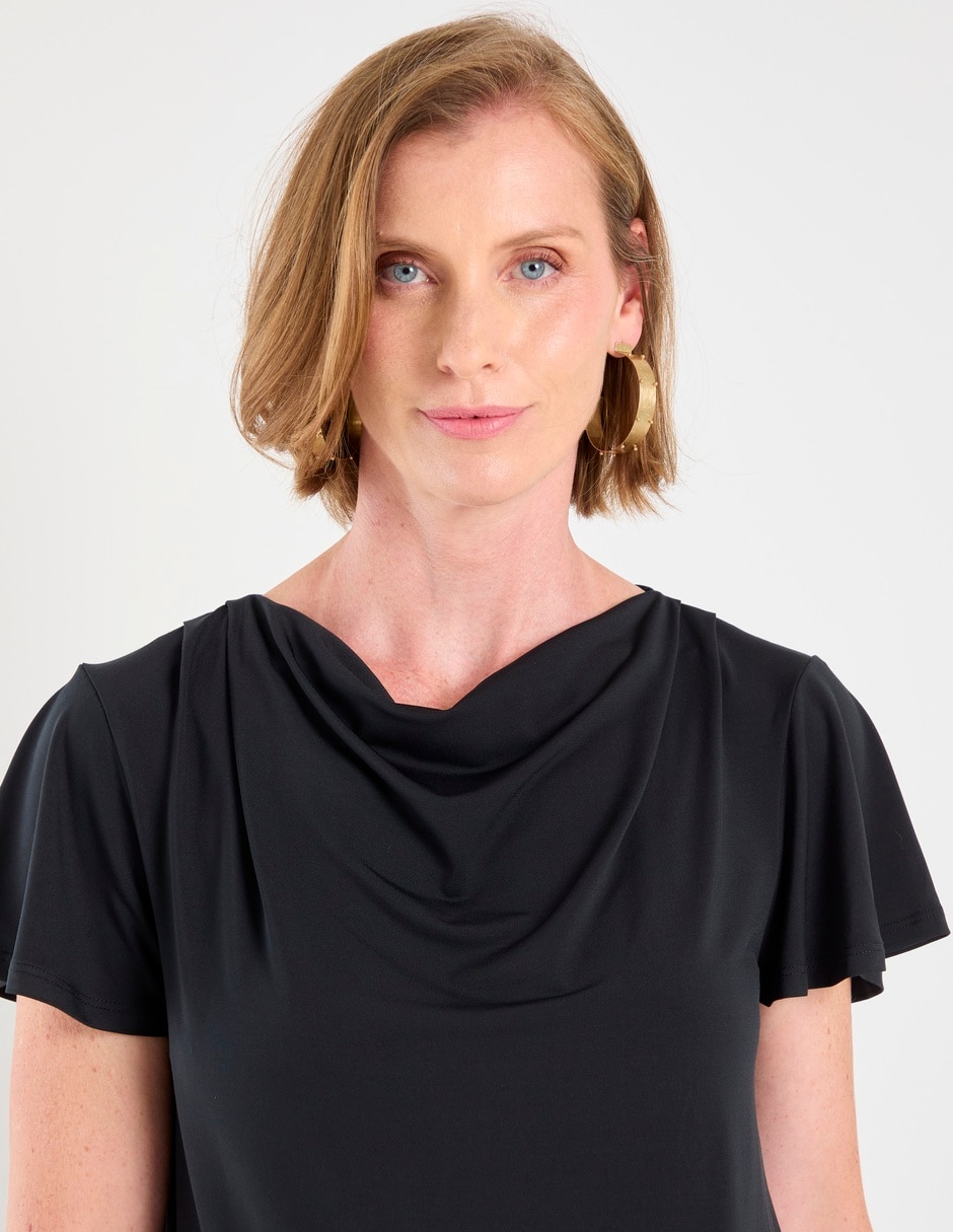 Blusa manga corta para mujer 4
