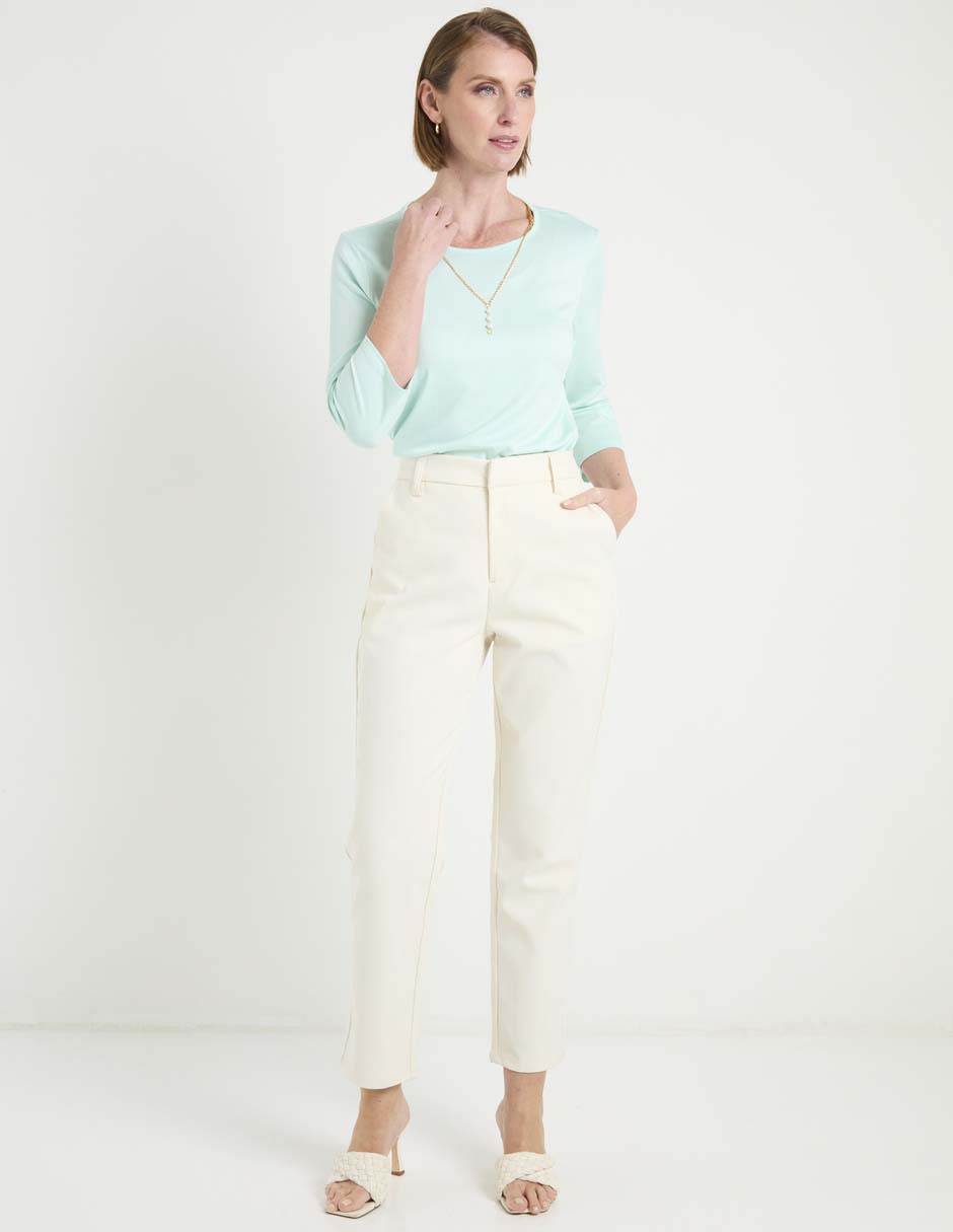 Pantalón chino slim para mujer 4