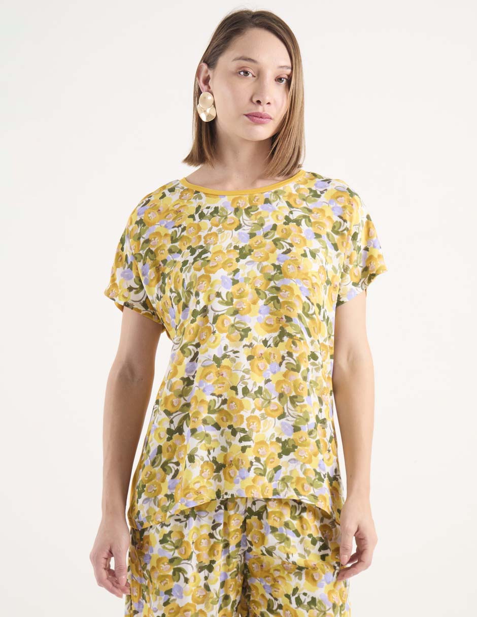 Blusa manga corta para mujer 1