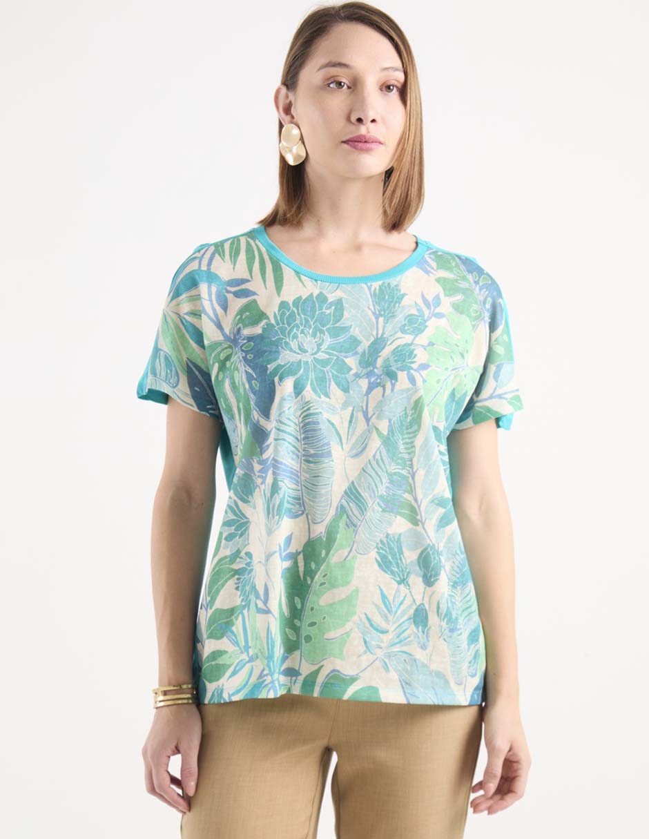 Blusa manga corta para mujer 1