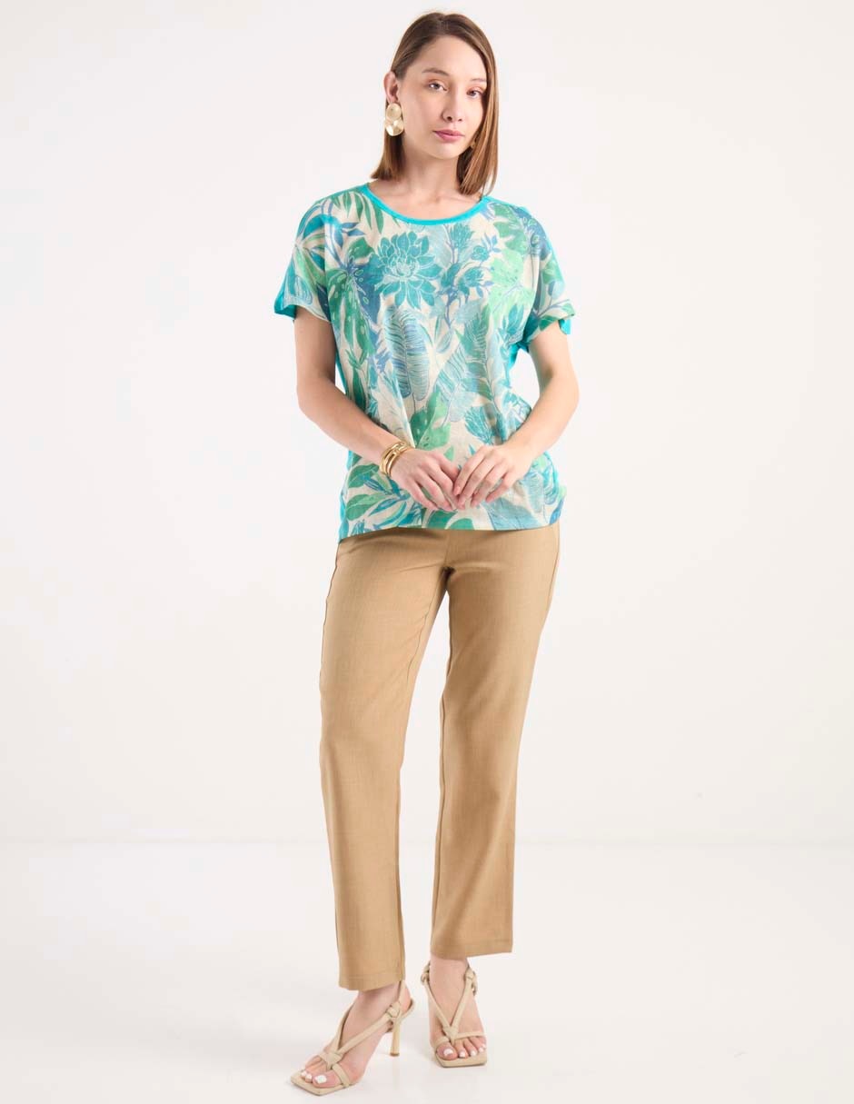 Blusa manga corta para mujer 6