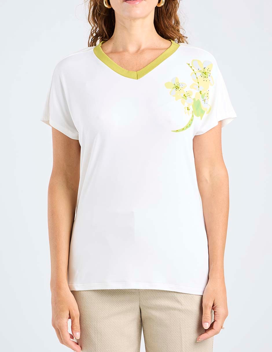 Blusa manga corta para mujer 12
