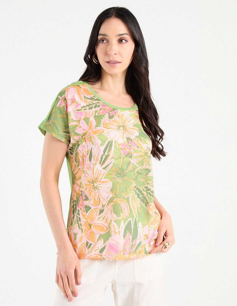 Blusa manga corta para mujer 1