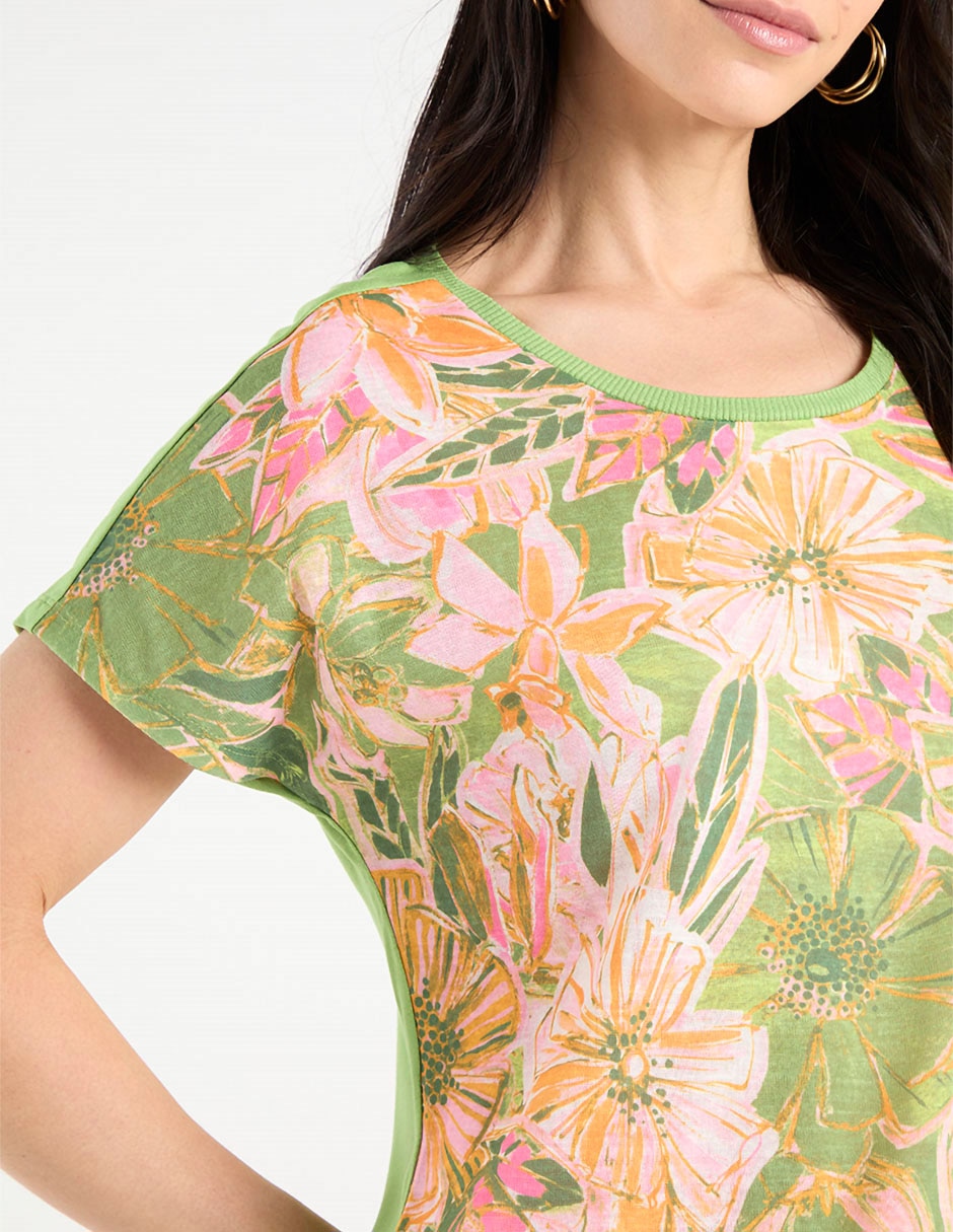 Blusa manga corta para mujer 7