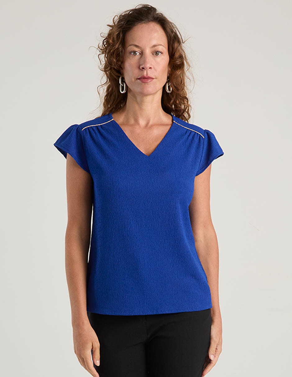 Blusa manga corta para mujer 8
