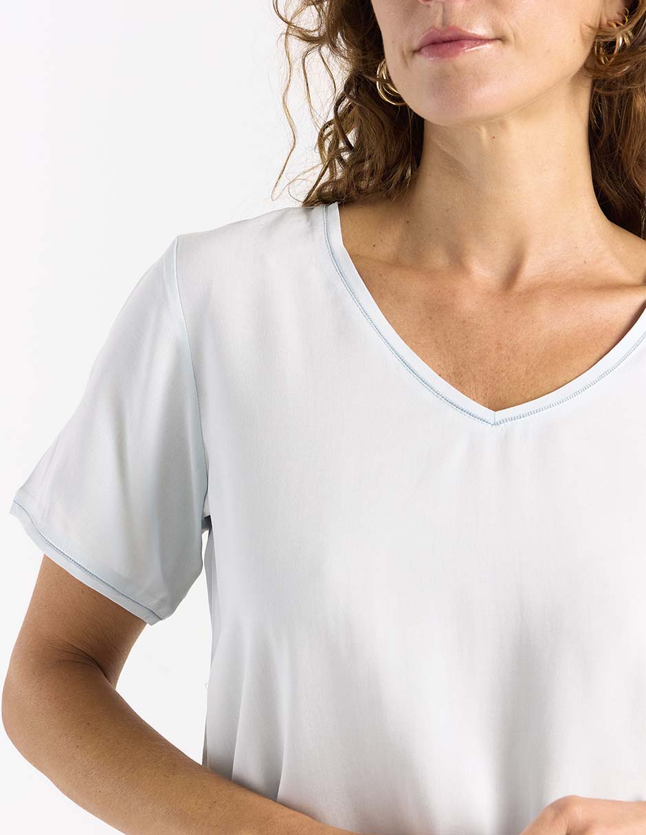 Blusa La Mode manga corta para mujer