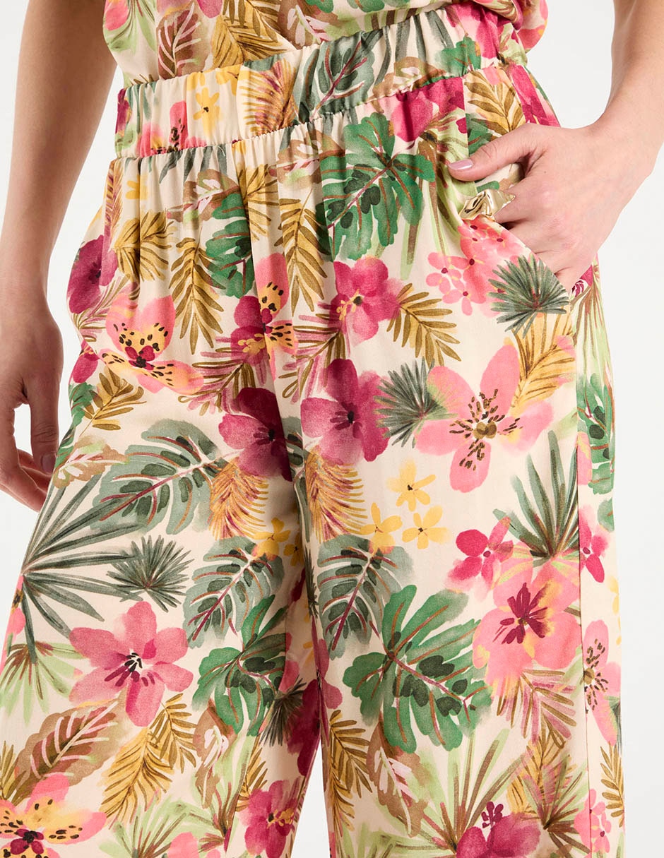 Pantalón capri amplio para mujer 3