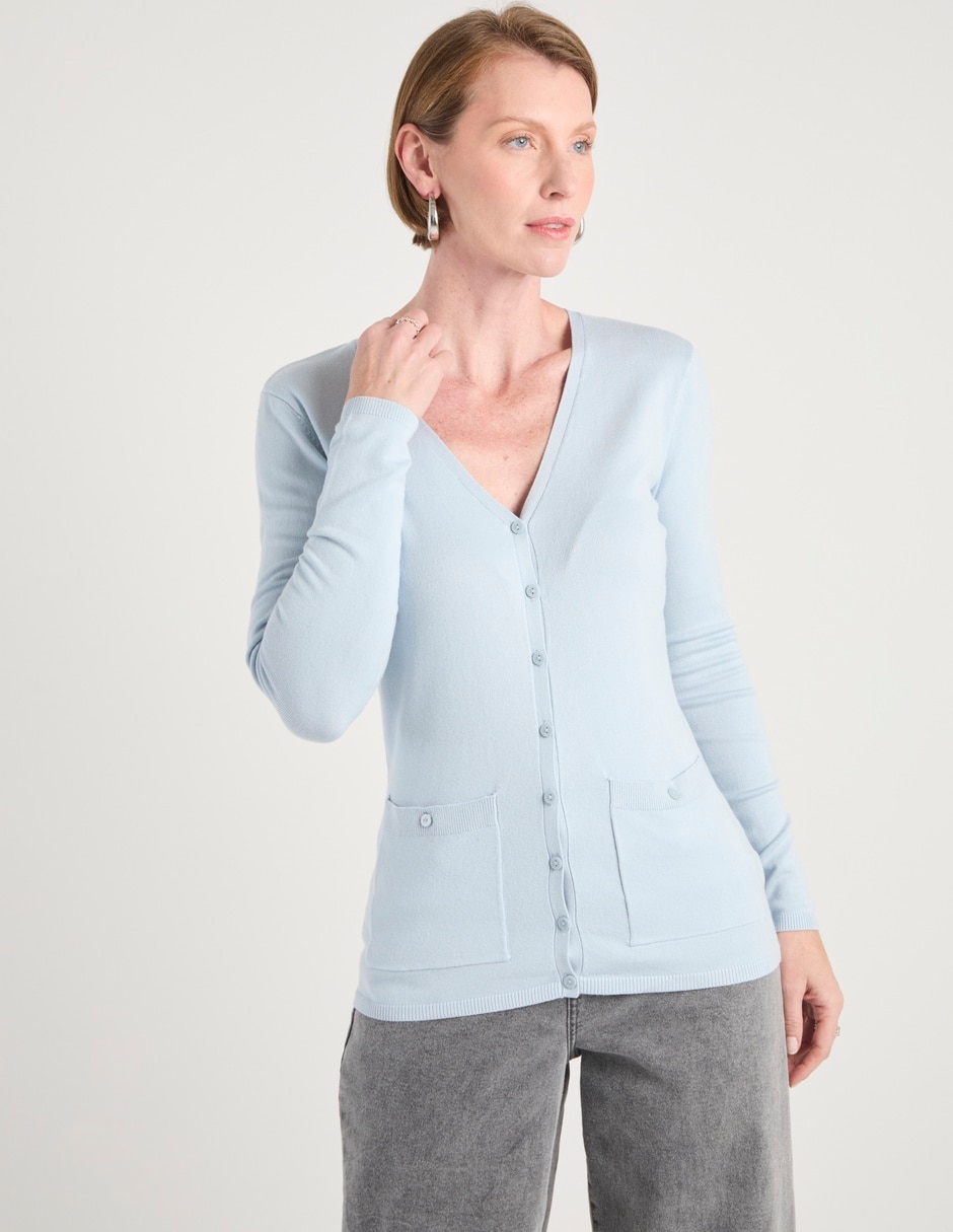 Suéter cuello V para mujer Suéter cuello V para mujer