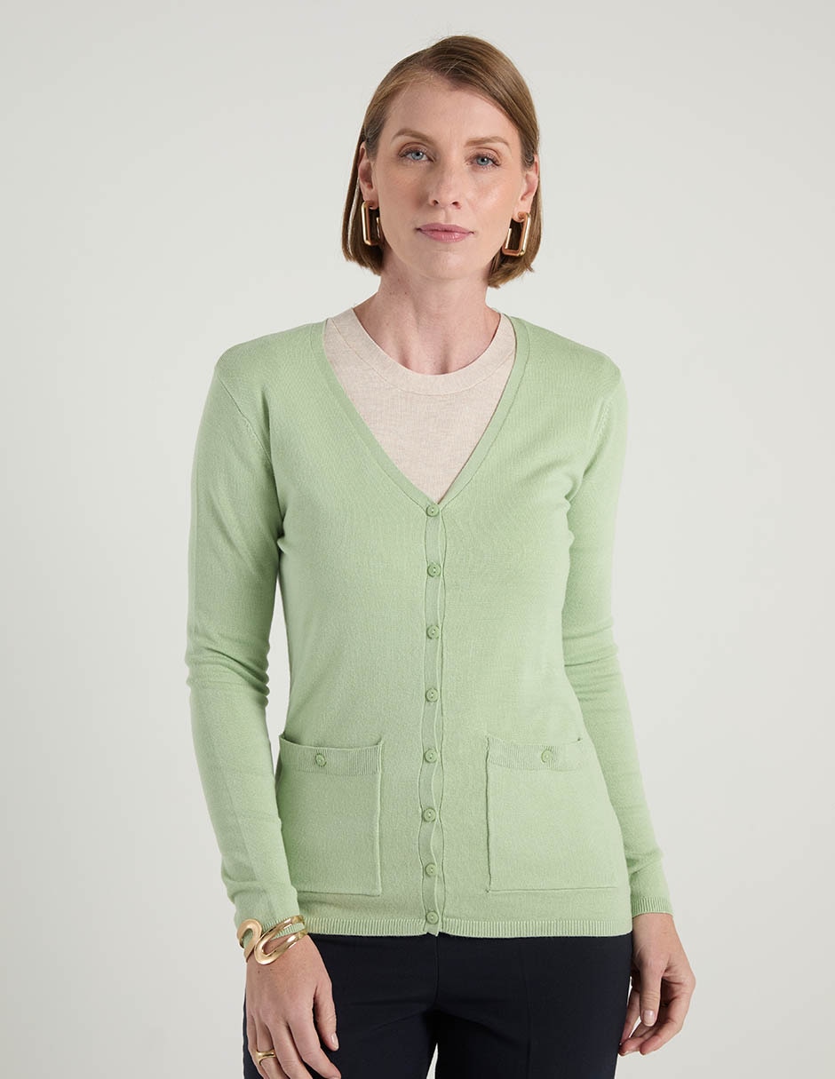 Suéter cuello V para mujer Suéter cuello V para mujer