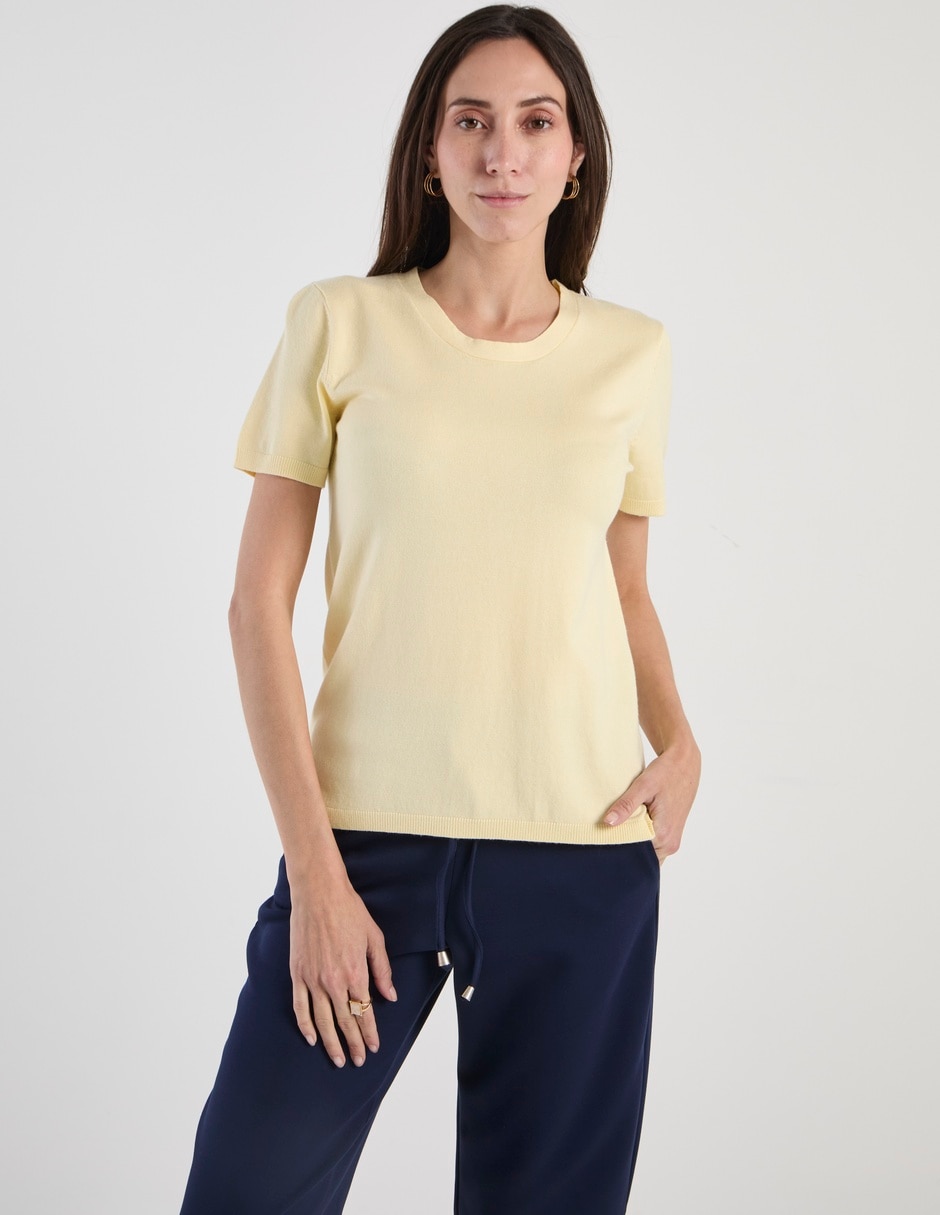 Suéter cuello redondo para mujer Suéter cuello redondo para mujer