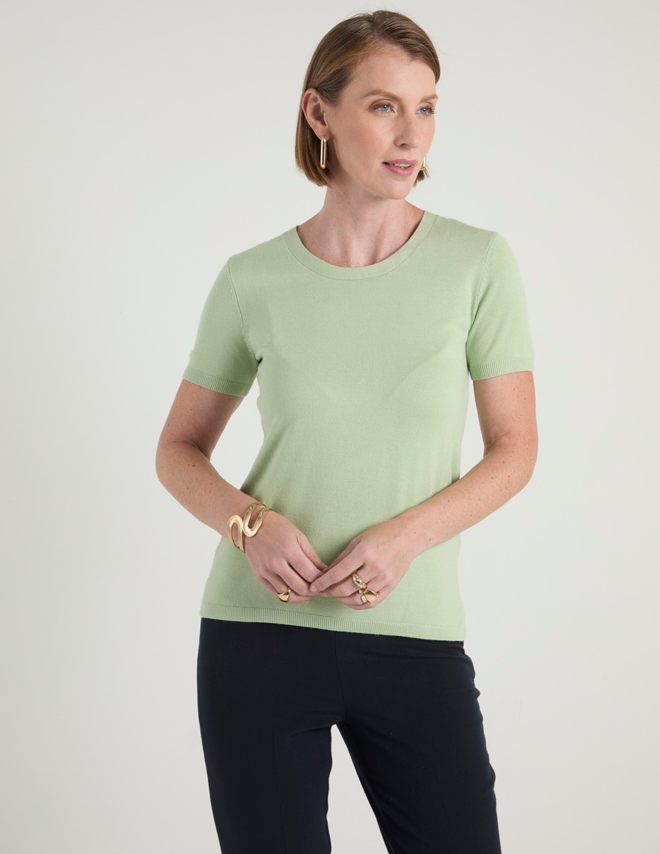Suéter cuello redondo para mujer Suéter cuello redondo para mujer