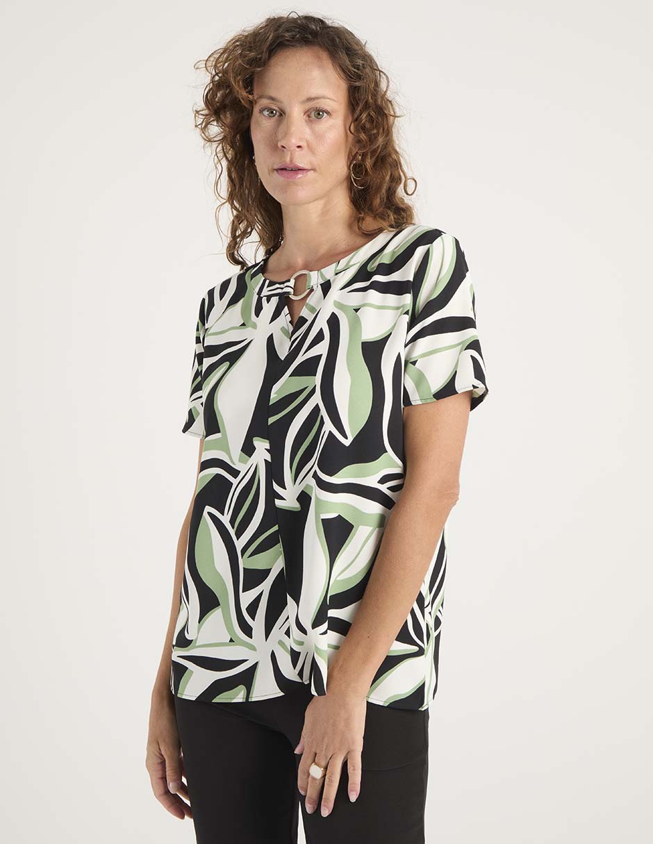 Blusa manga corta para mujer 1