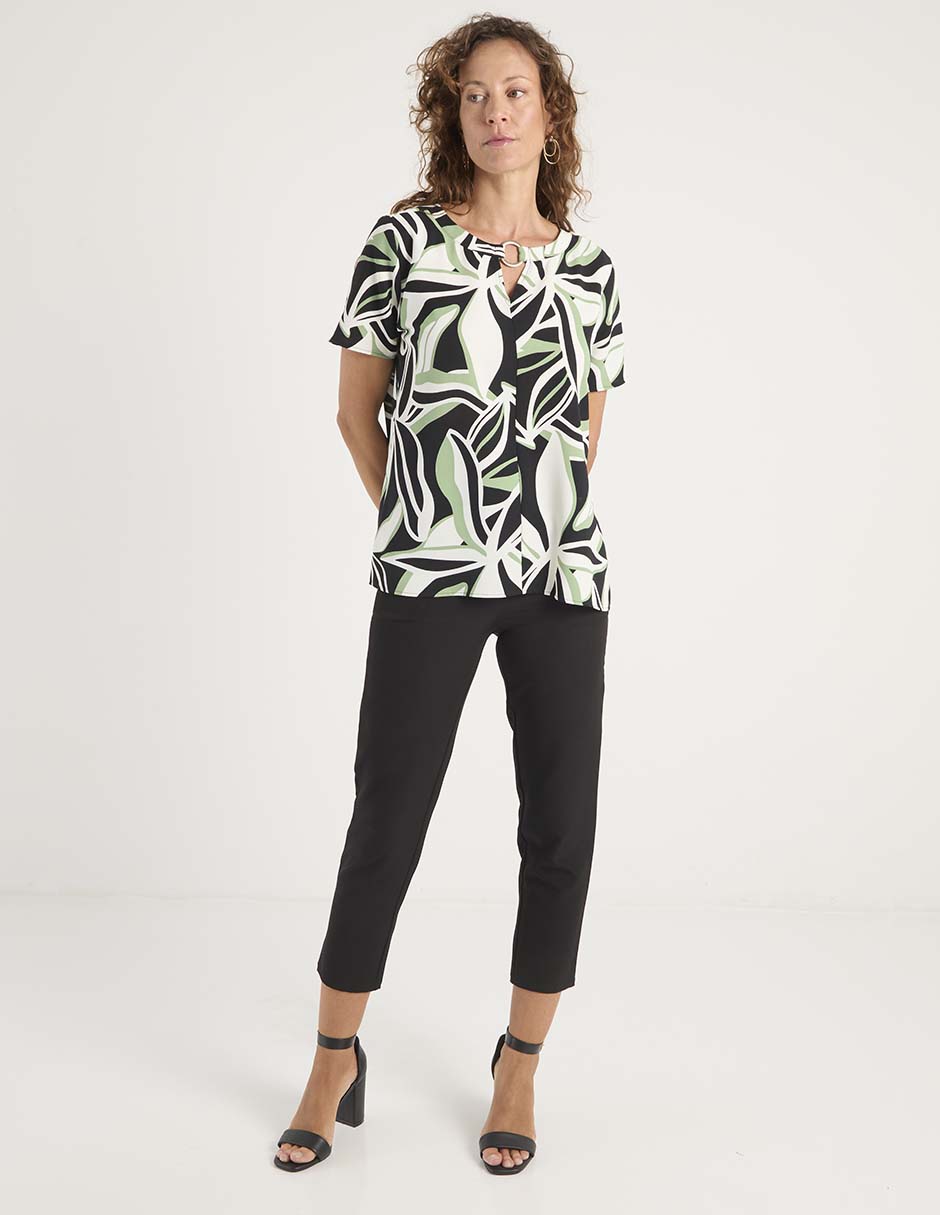 Blusa manga corta para mujer 8