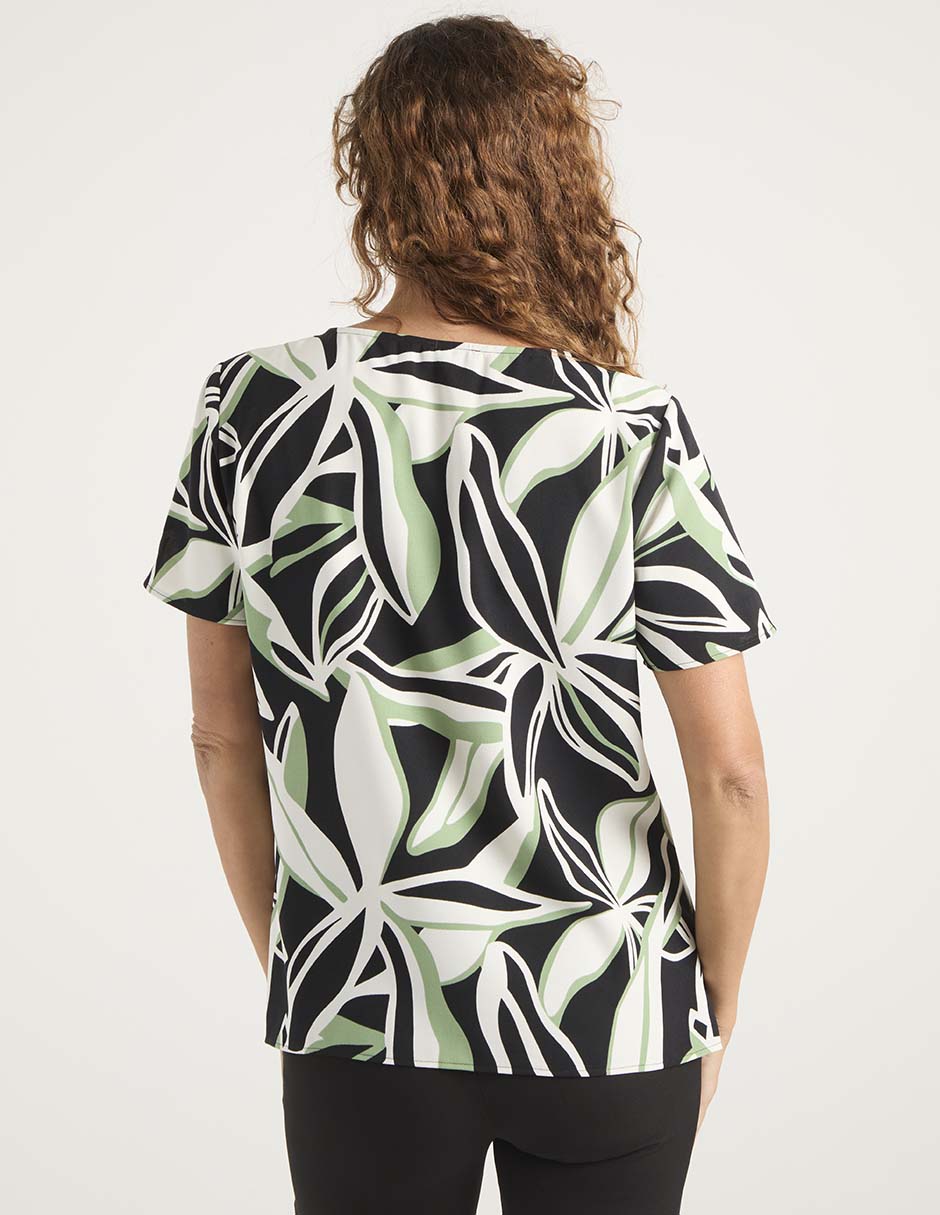 Blusa manga corta para mujer 11