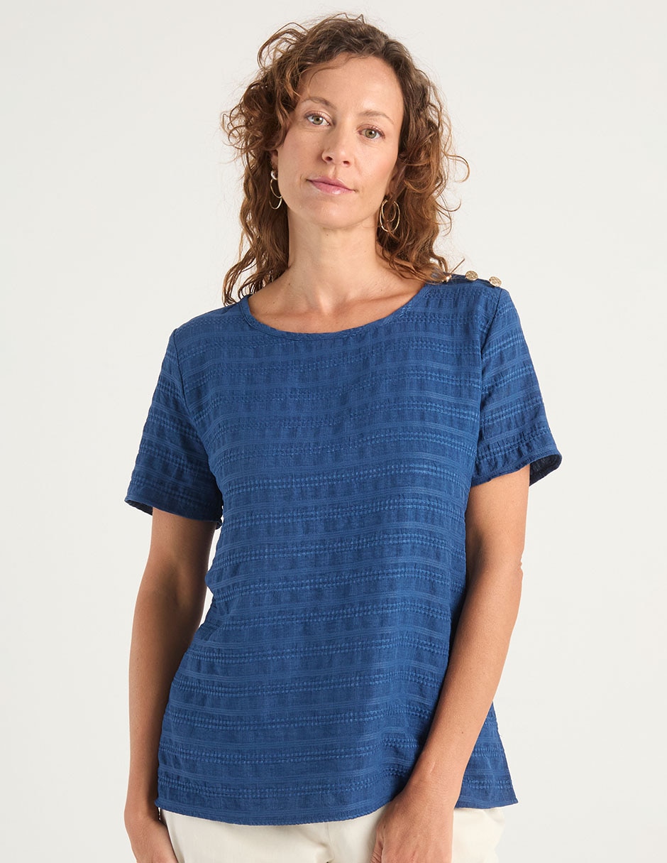 Blusa manga corta para mujer 1