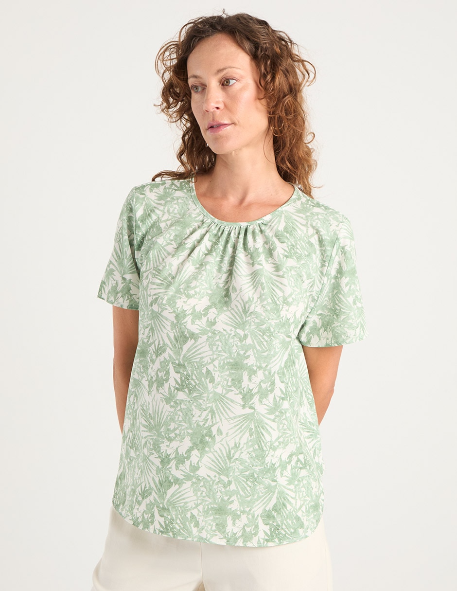 Blusa manga corta para mujer 1