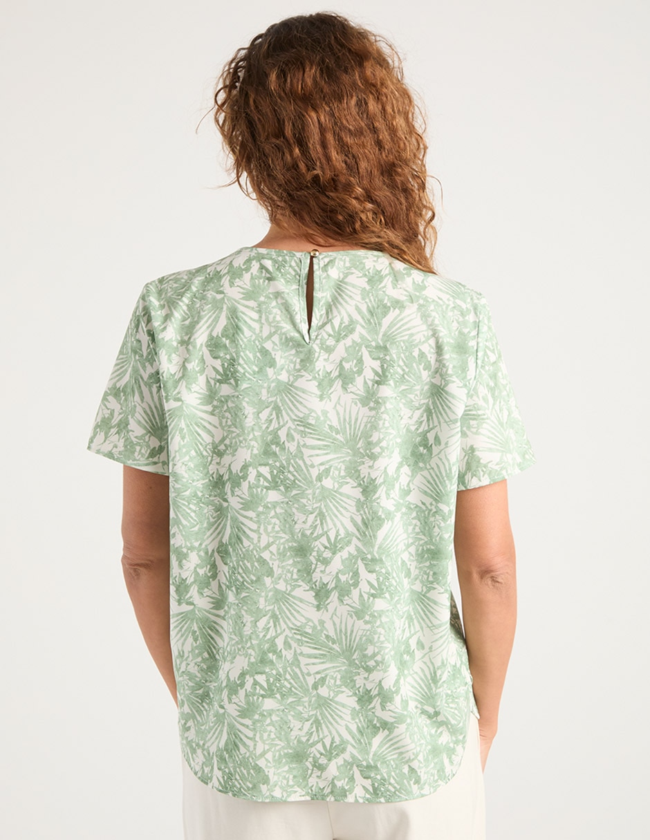 Blusa manga corta para mujer 11