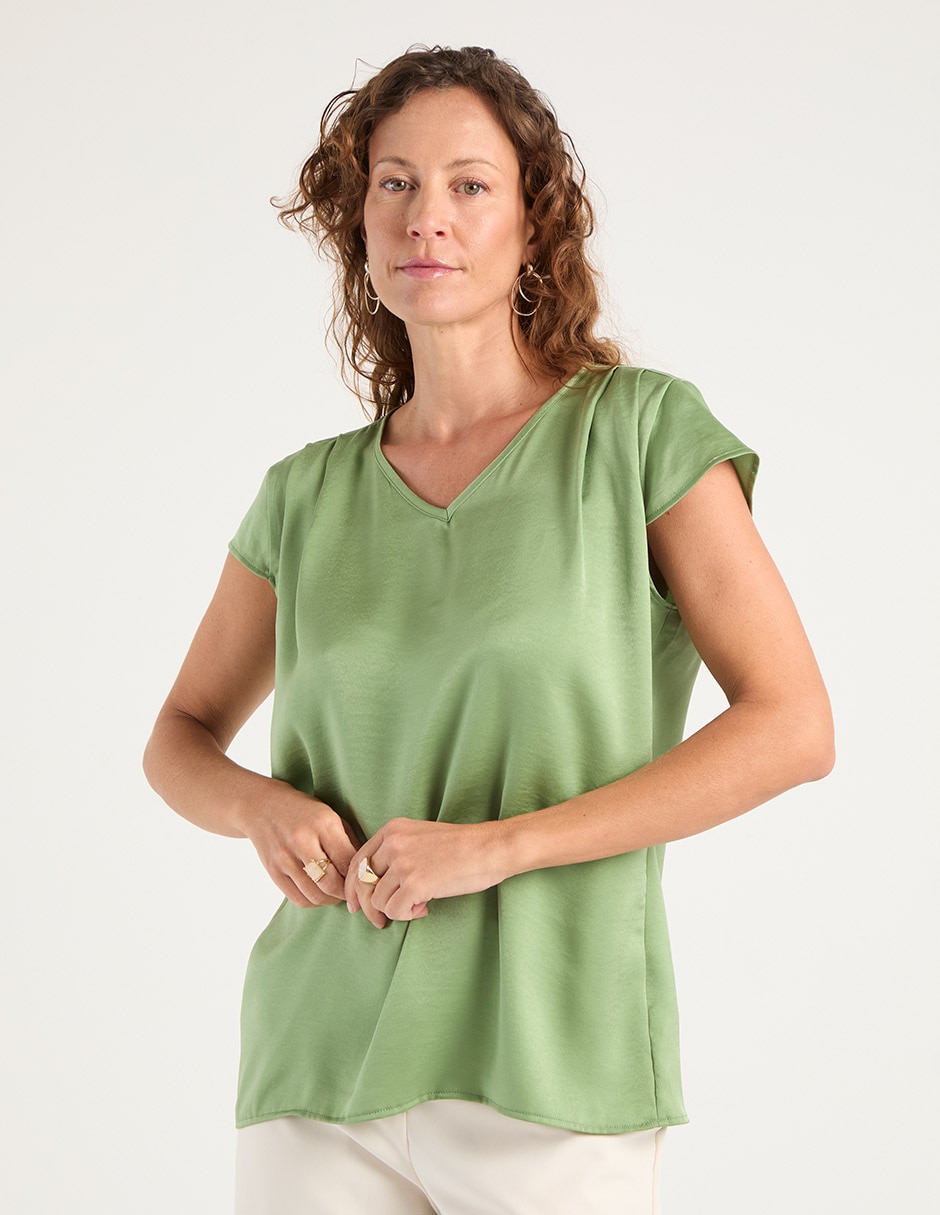 Blusa manga corta para mujer 1