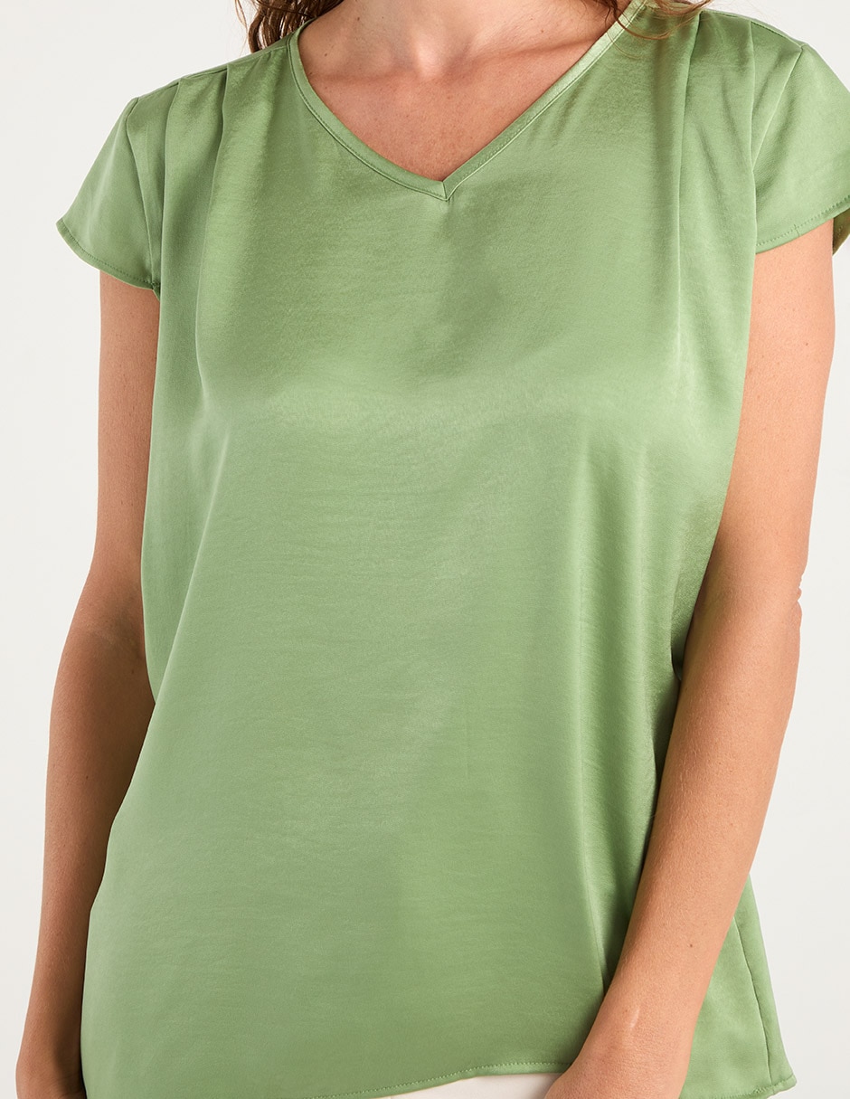 Blusa manga corta para mujer 10