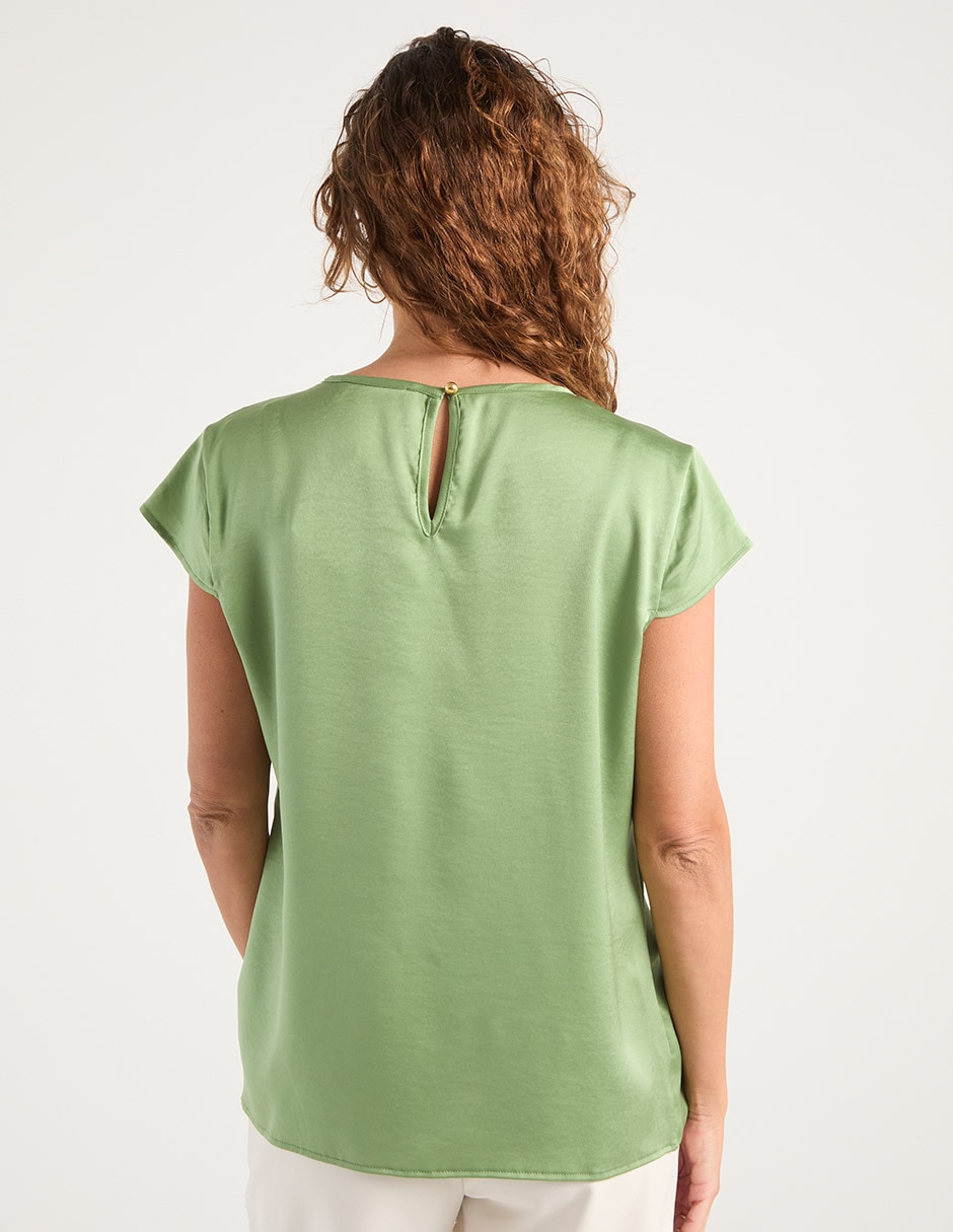 Blusa manga corta para mujer 11