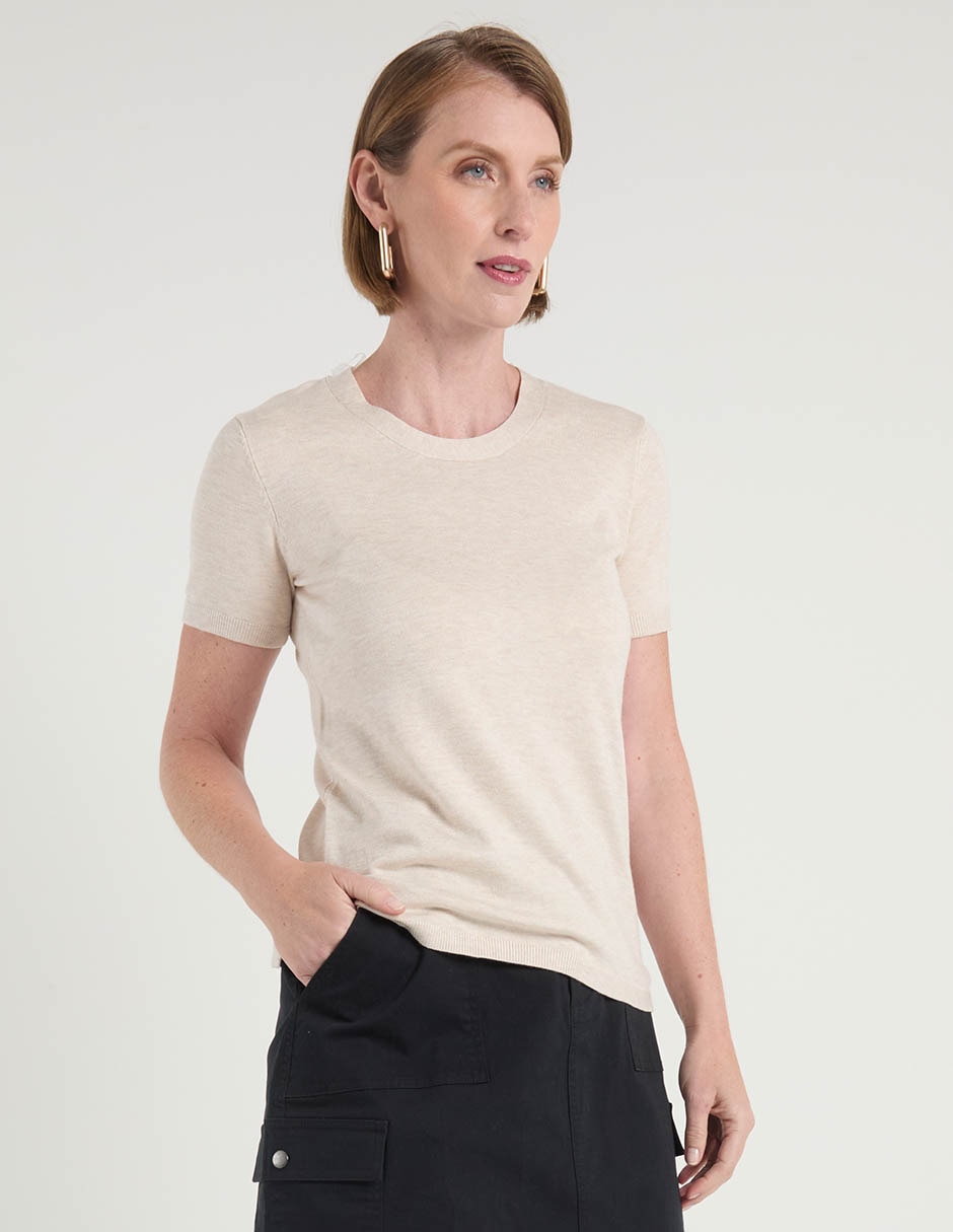Blusa La Mode manga corta para mujer