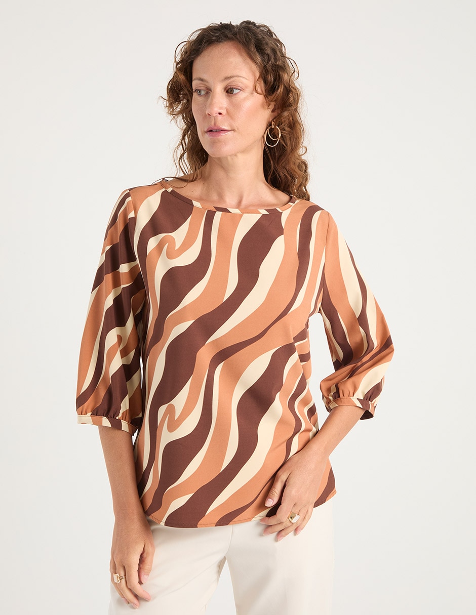 Blusa manga 3/4 para mujer 1
